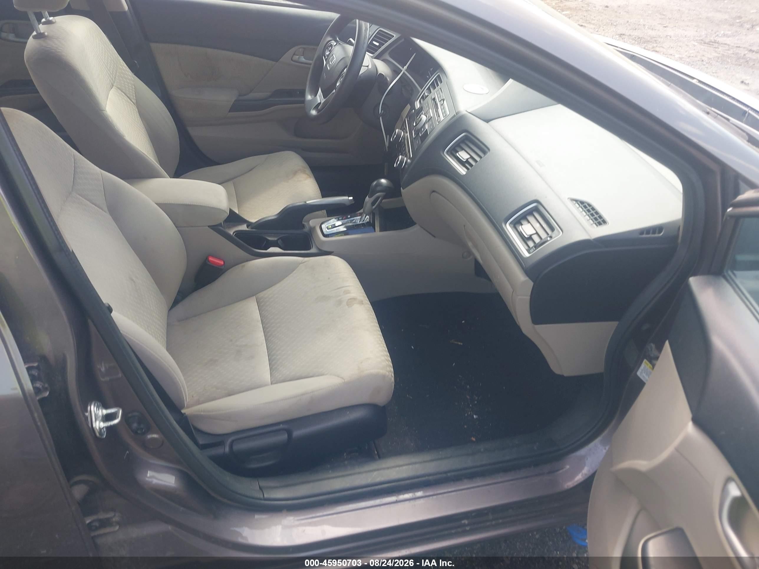 2015 Honda Civic Lx Gray vin: 19XFB2F59FE274963