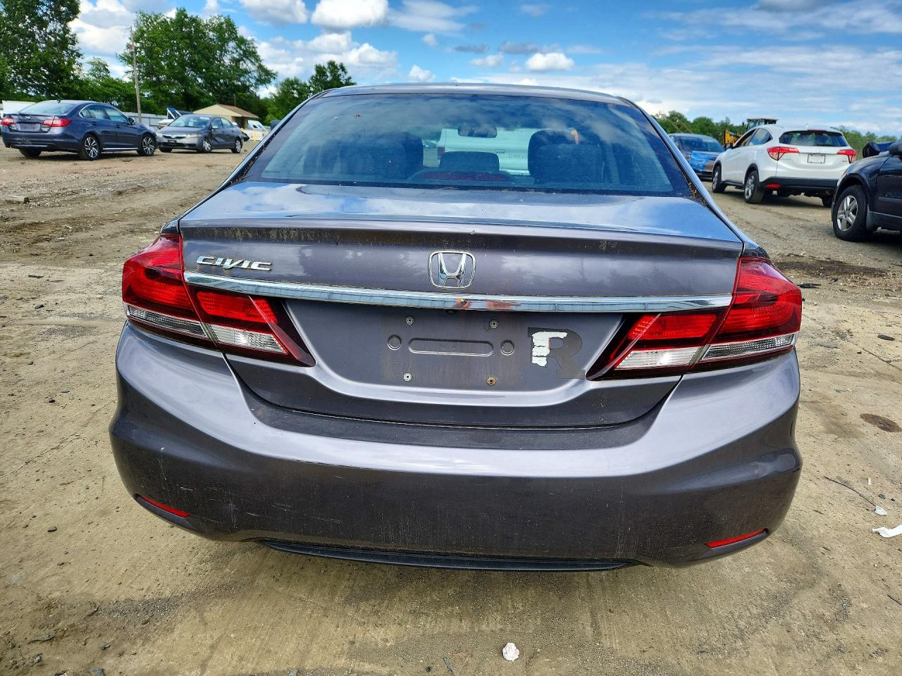 2015 Honda Civic Lx Gray vin: 19XFB2F59FE280052
