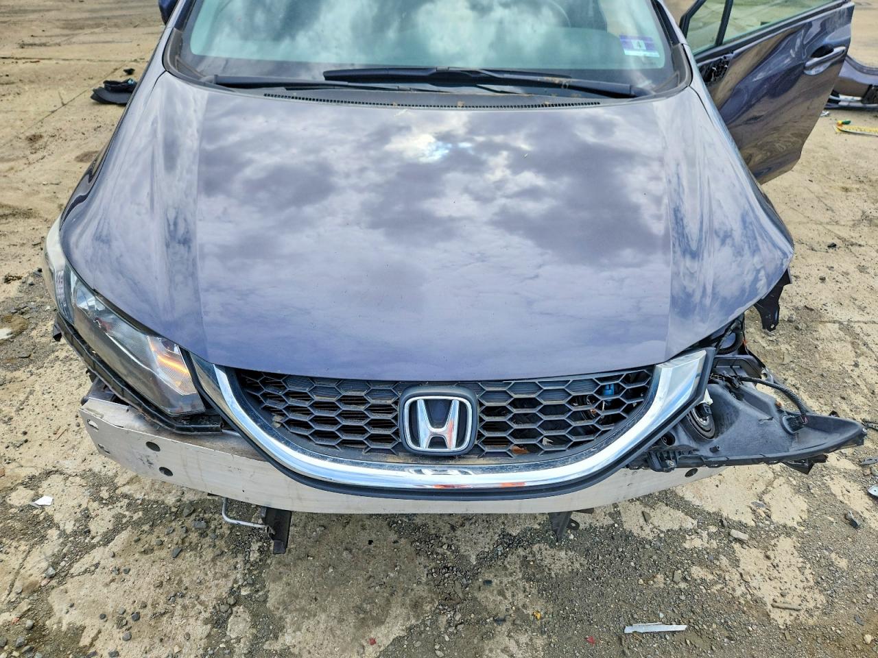 2015 Honda Civic Lx Gray vin: 19XFB2F59FE280052