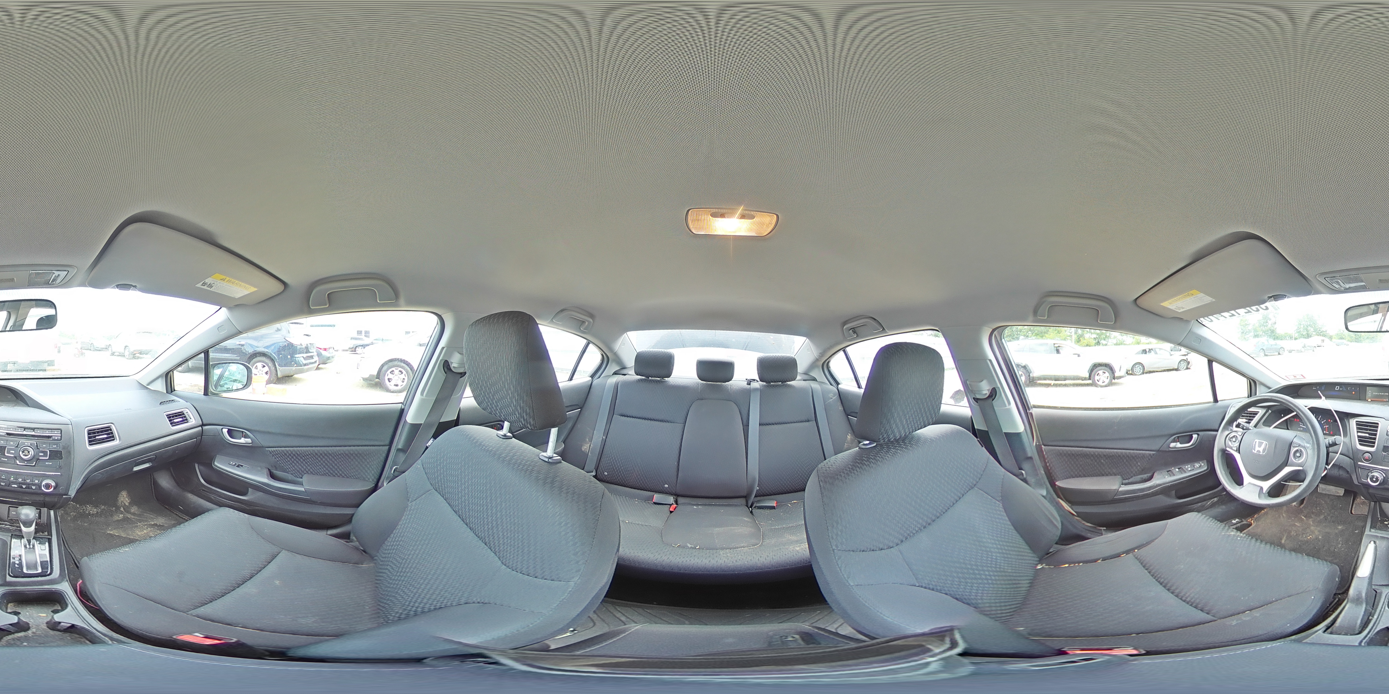 2015 Honda Civic Lx Gray vin: 19XFB2F59FE280052