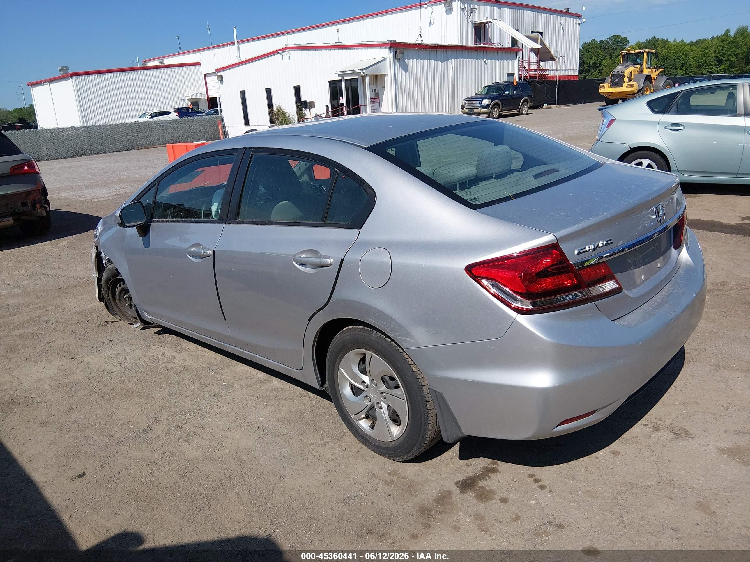 2015 Honda Civic Lx Silver vin: 19XFB2F59FE283176