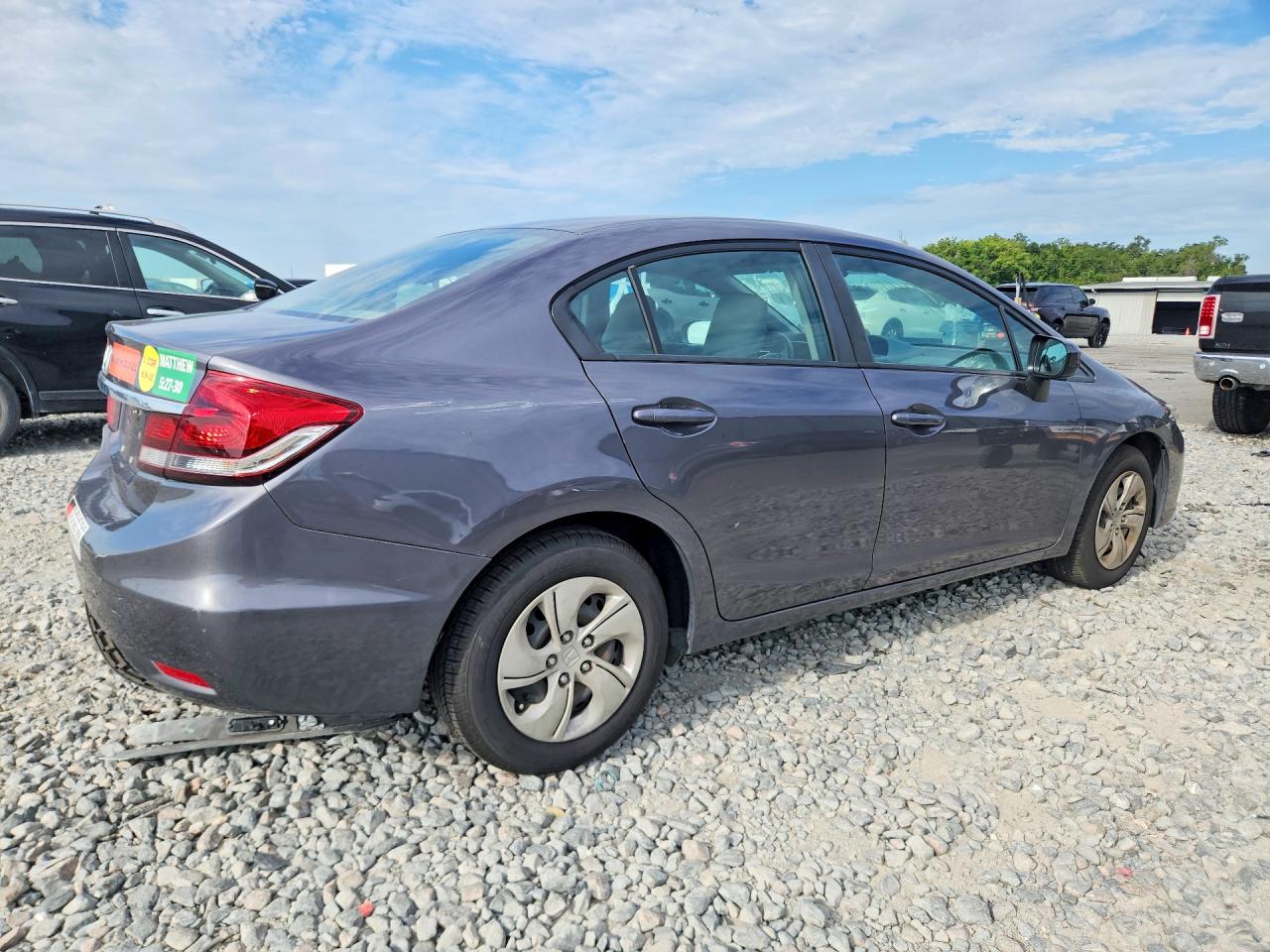 2015 Honda Civic Lx Gray vin: 19XFB2F59FE283288
