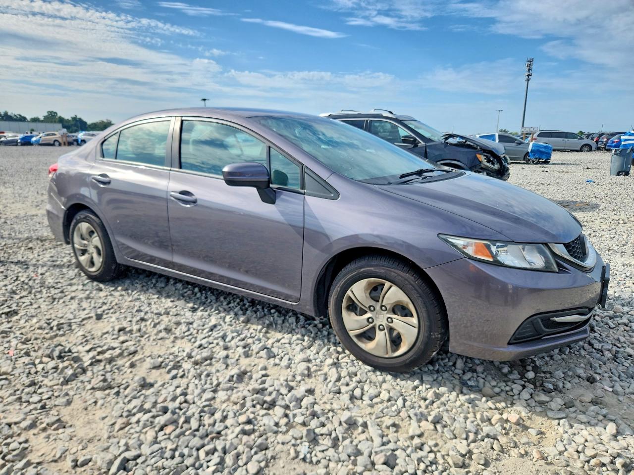 2015 Honda Civic Lx Gray vin: 19XFB2F59FE283288