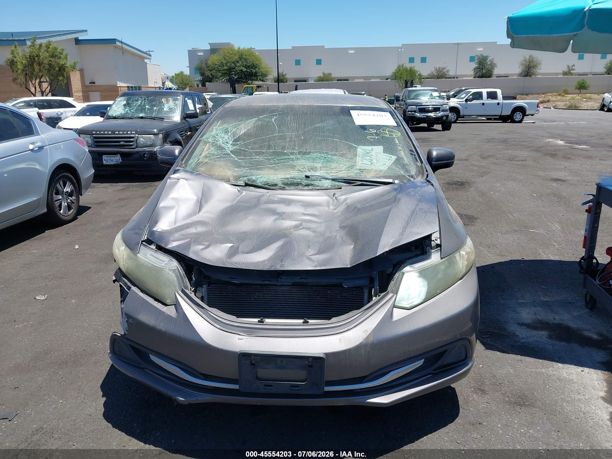 2015 Honda Civic Lx Gray vin: 19XFB2F59FE287664