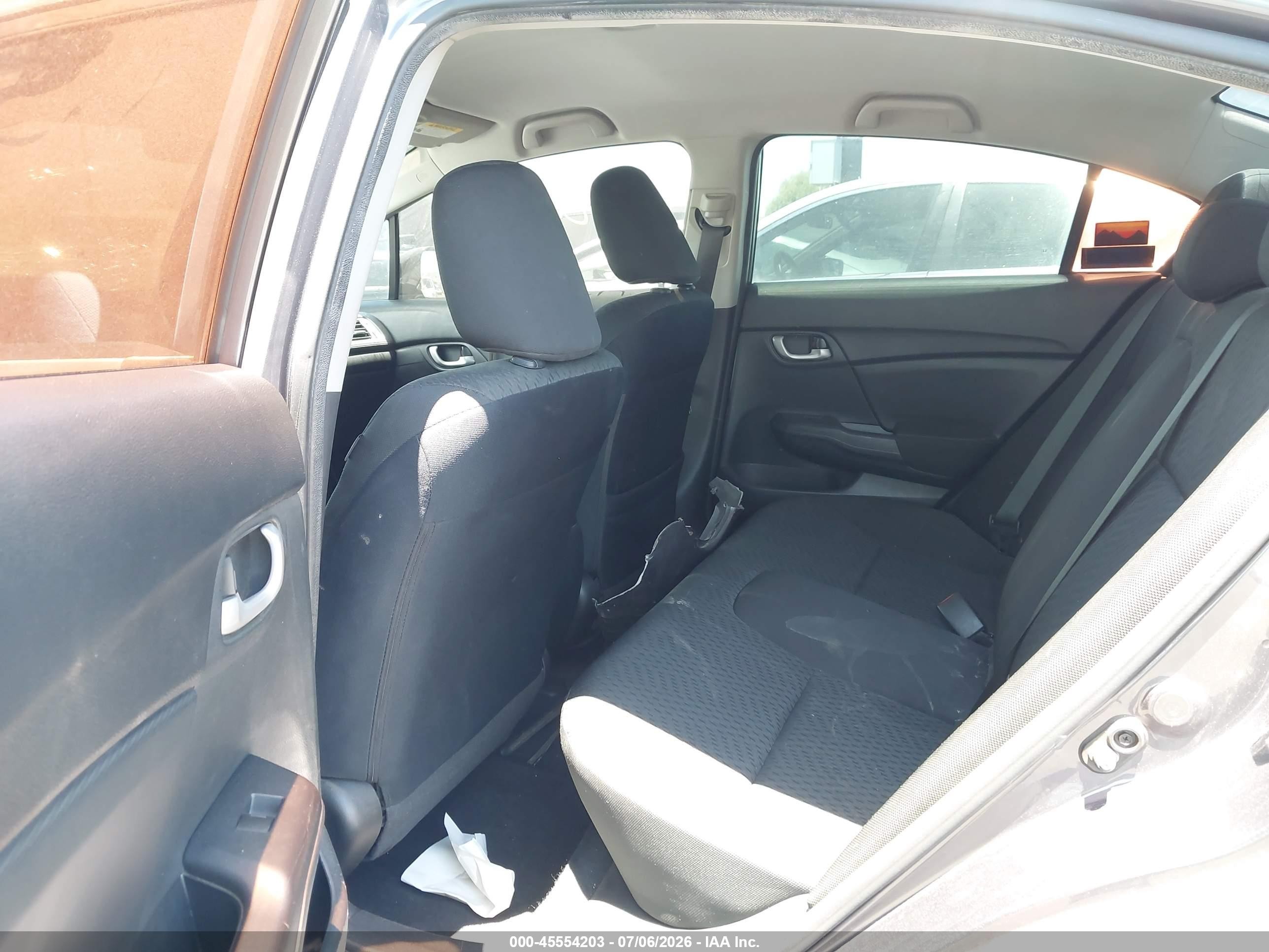 2015 Honda Civic Lx Gray vin: 19XFB2F59FE287664