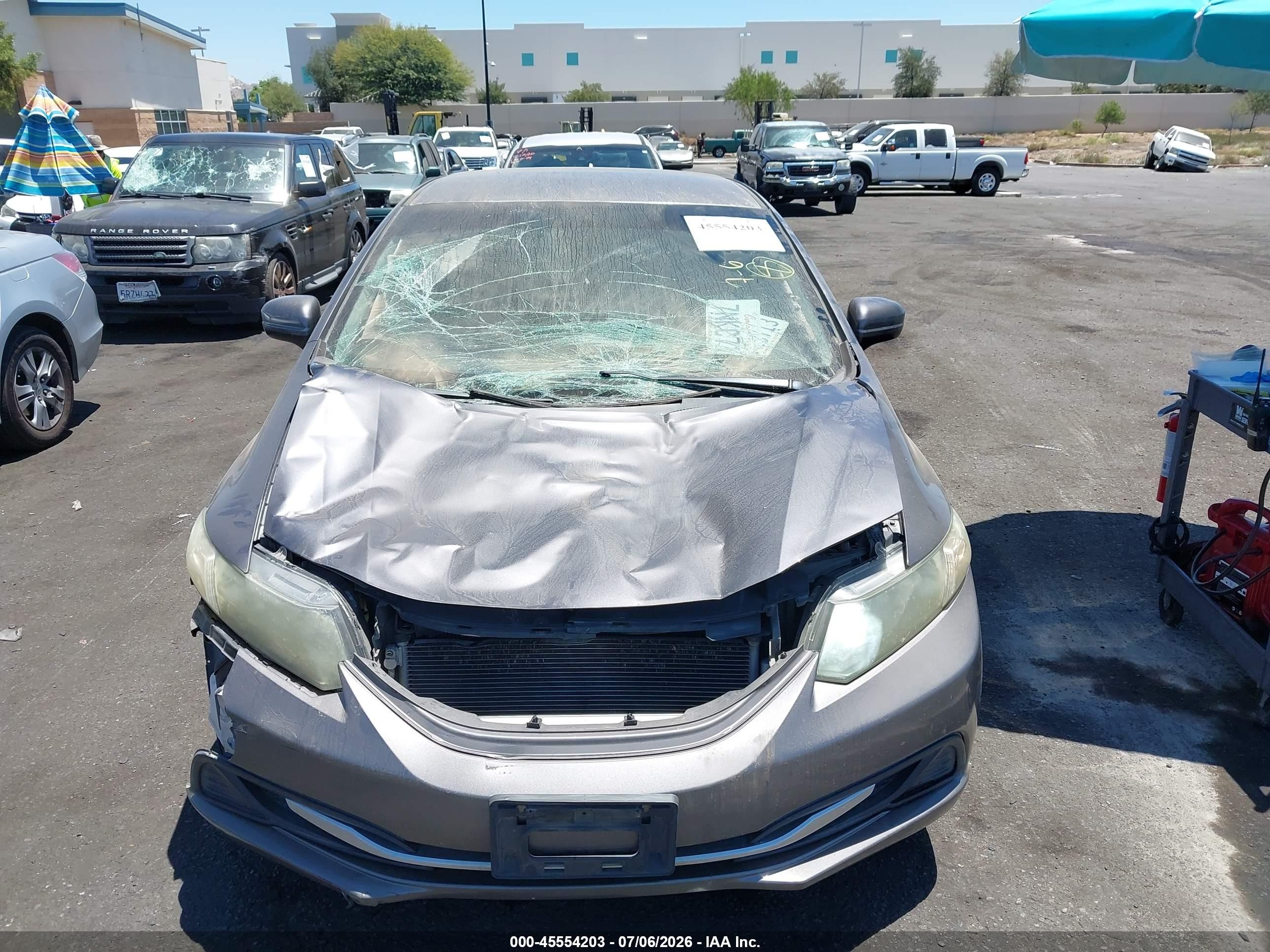 2015 Honda Civic Lx Gray vin: 19XFB2F59FE287664