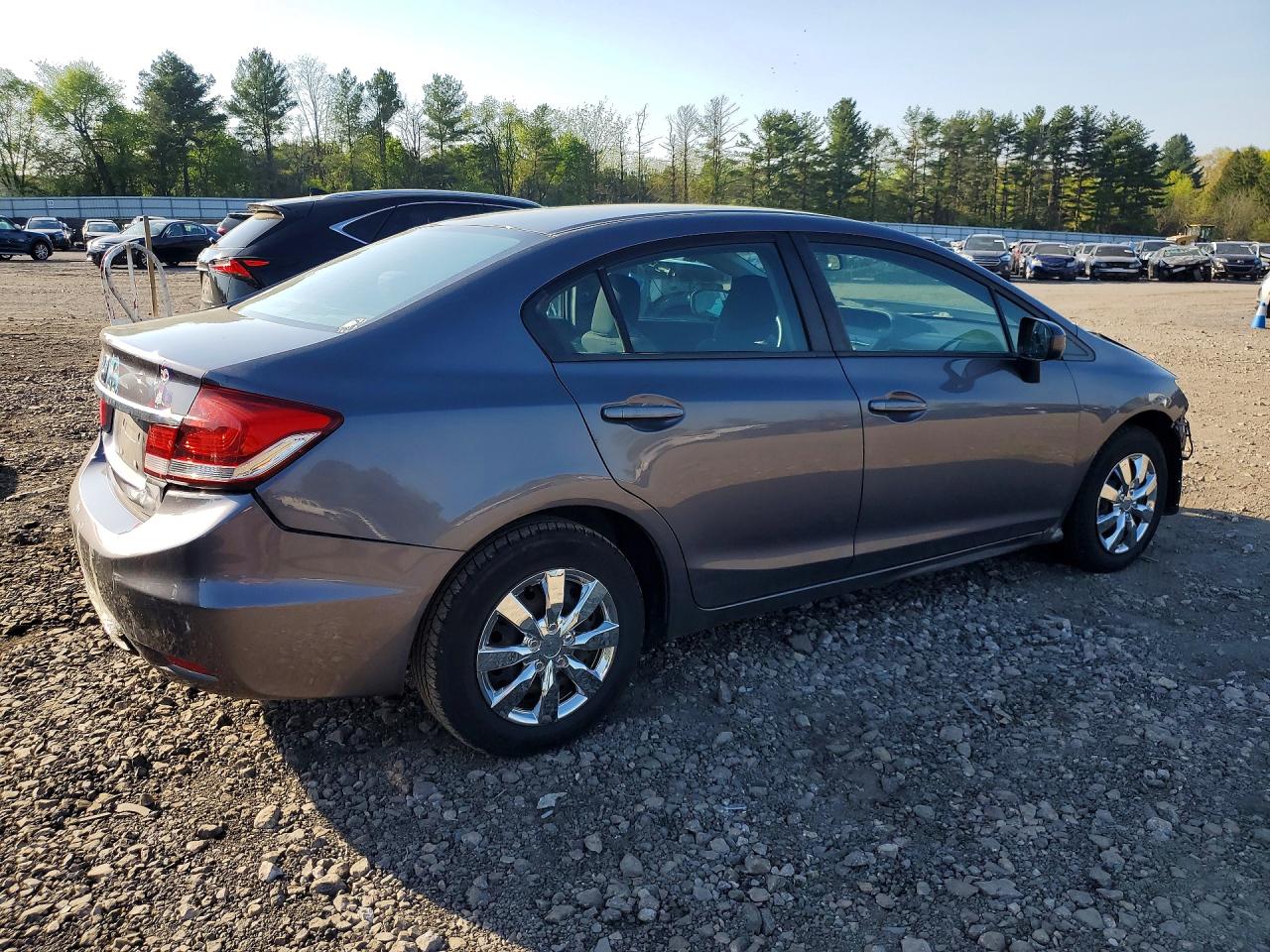 2015 Honda Civic Lx Серый vin: 19XFB2F59FE295652