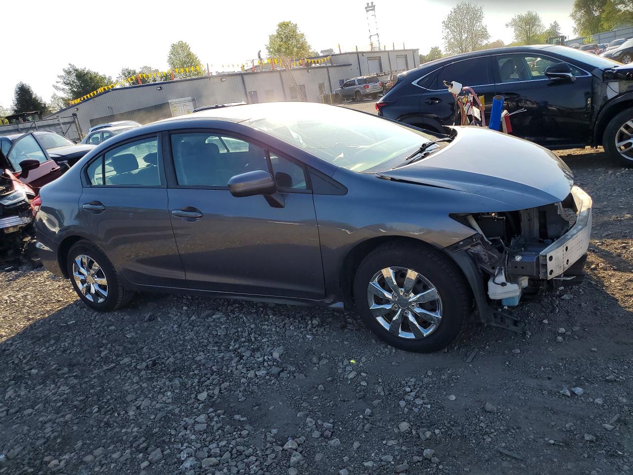 2015 Honda Civic Lx Серый vin: 19XFB2F59FE295652
