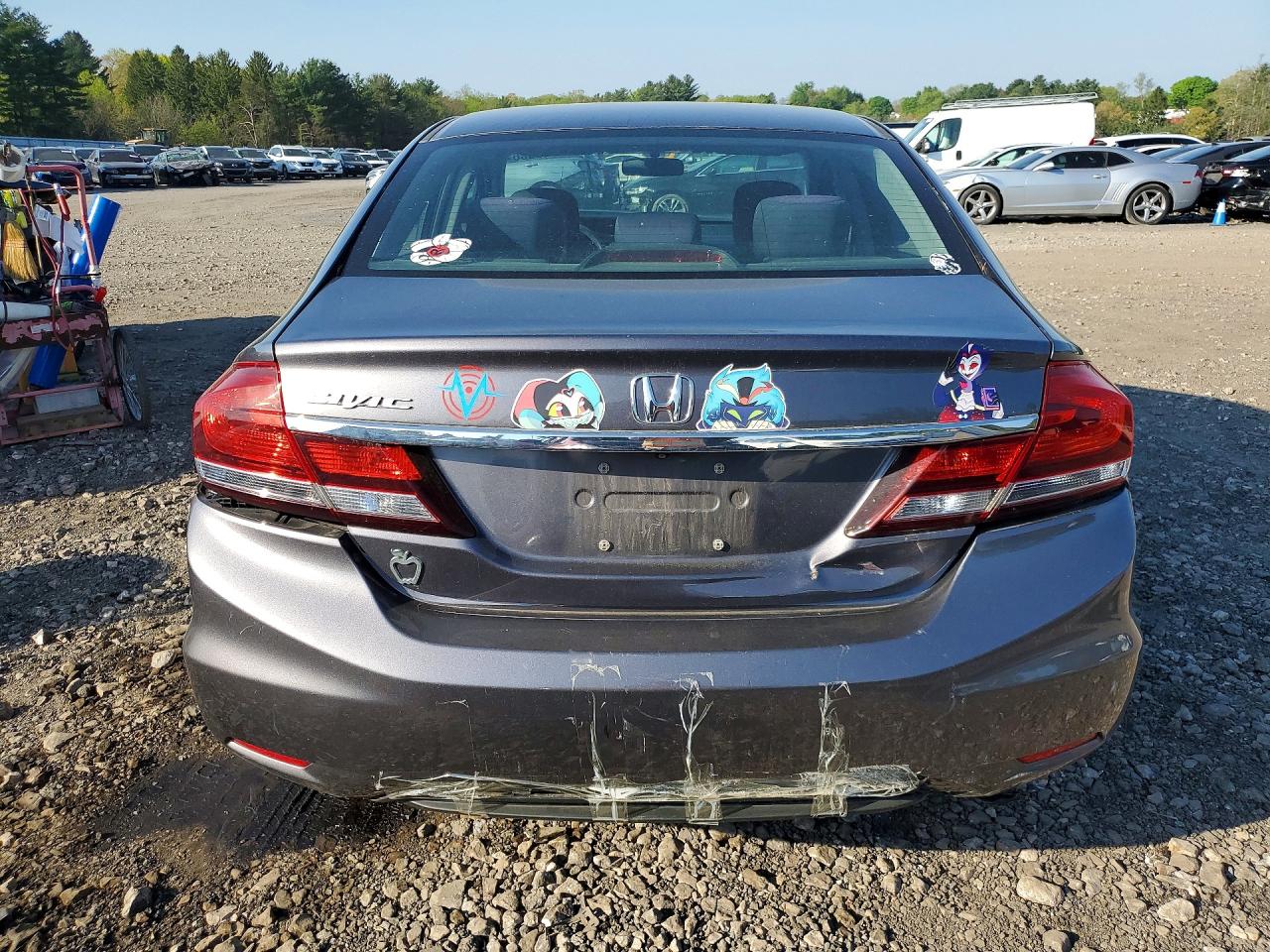 2015 Honda Civic Lx Серый vin: 19XFB2F59FE295652