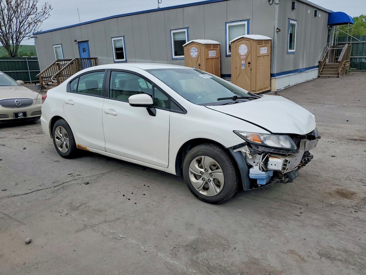 2015 Honda Civic Lx White vin: 19XFB2F59FE701638