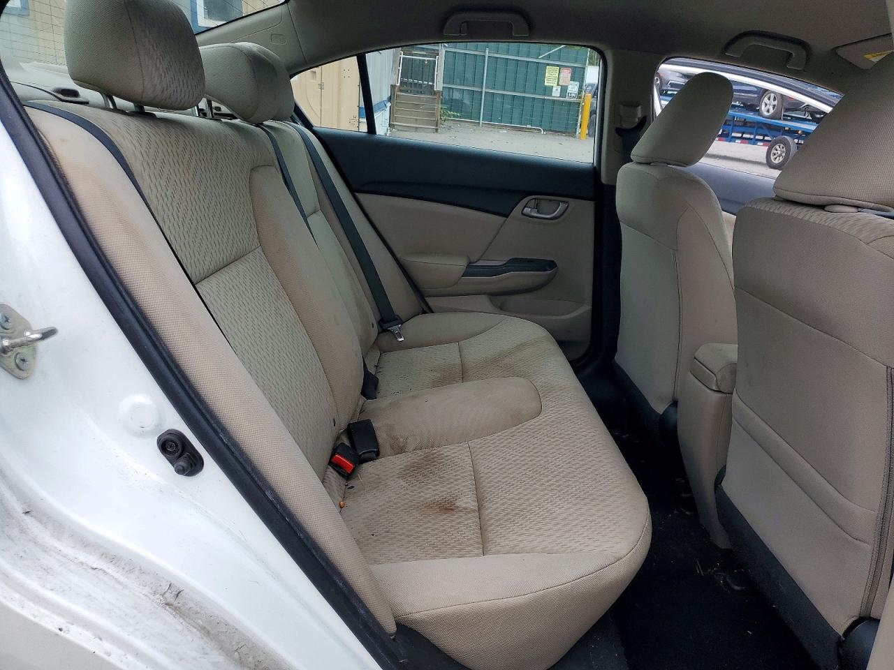 2015 Honda Civic Lx White vin: 19XFB2F59FE701638