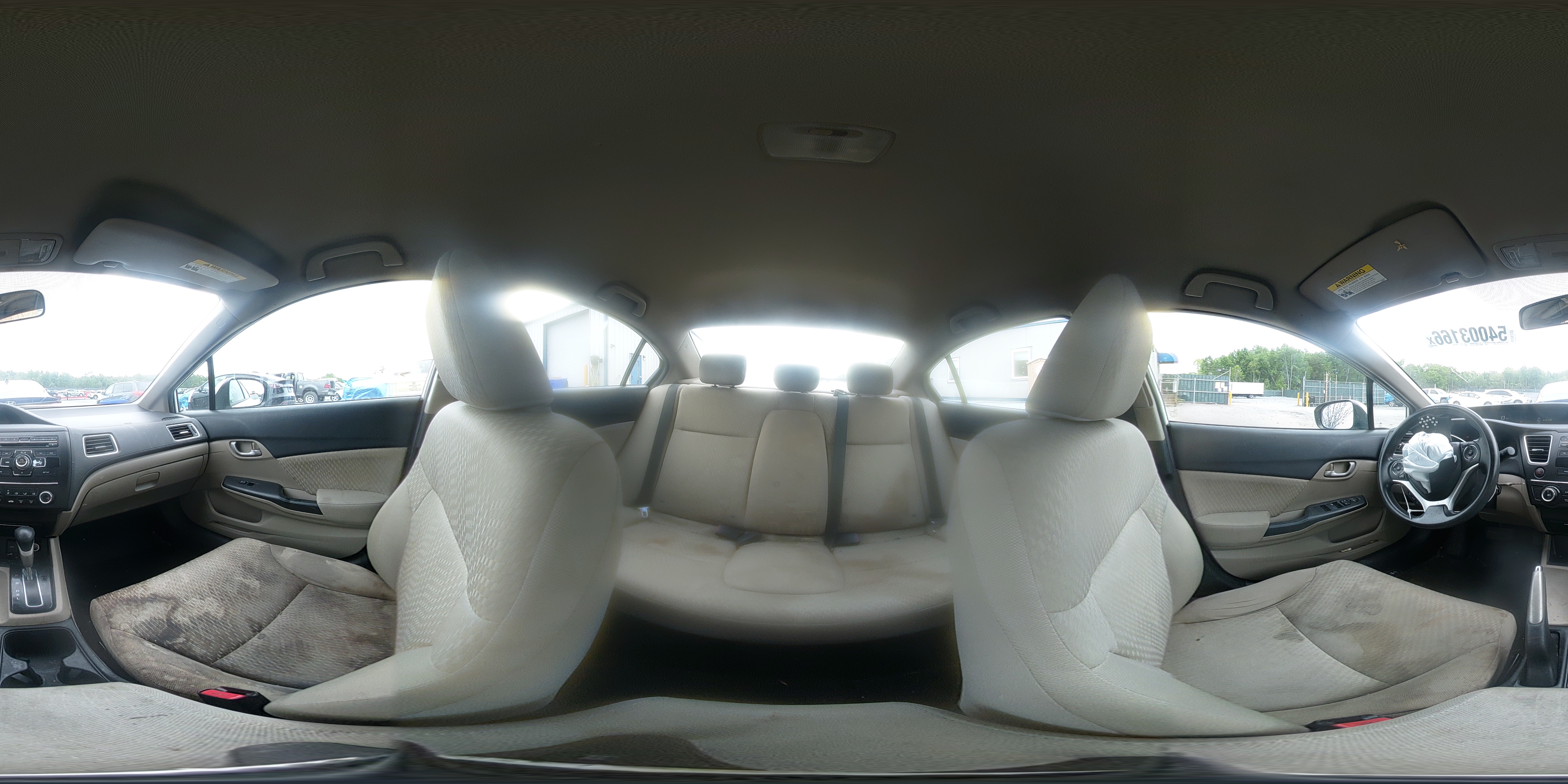 2015 Honda Civic Lx White vin: 19XFB2F59FE701638