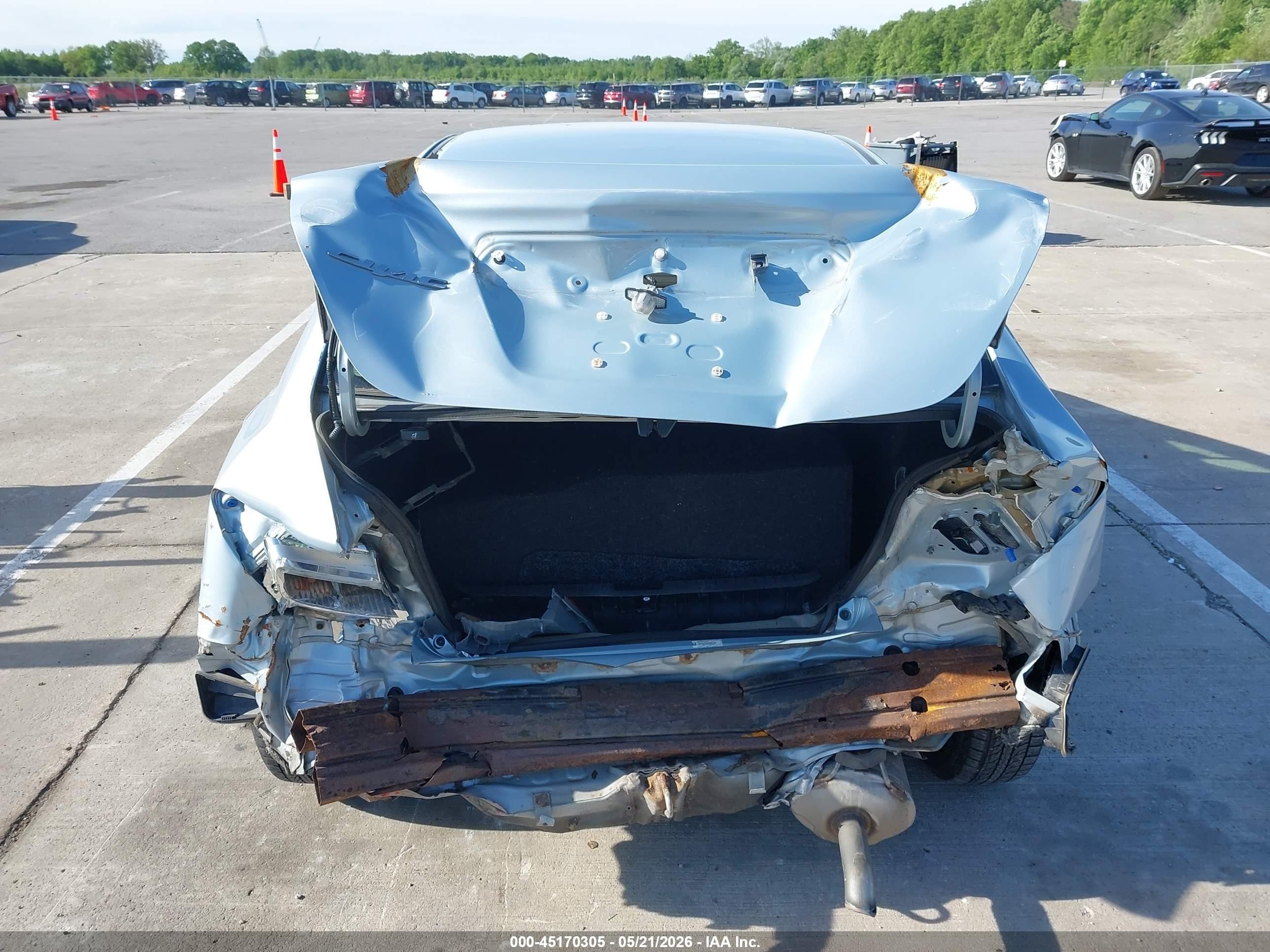 2012 Honda Civic Lx Синий vin: 19XFB2F5XCE003194