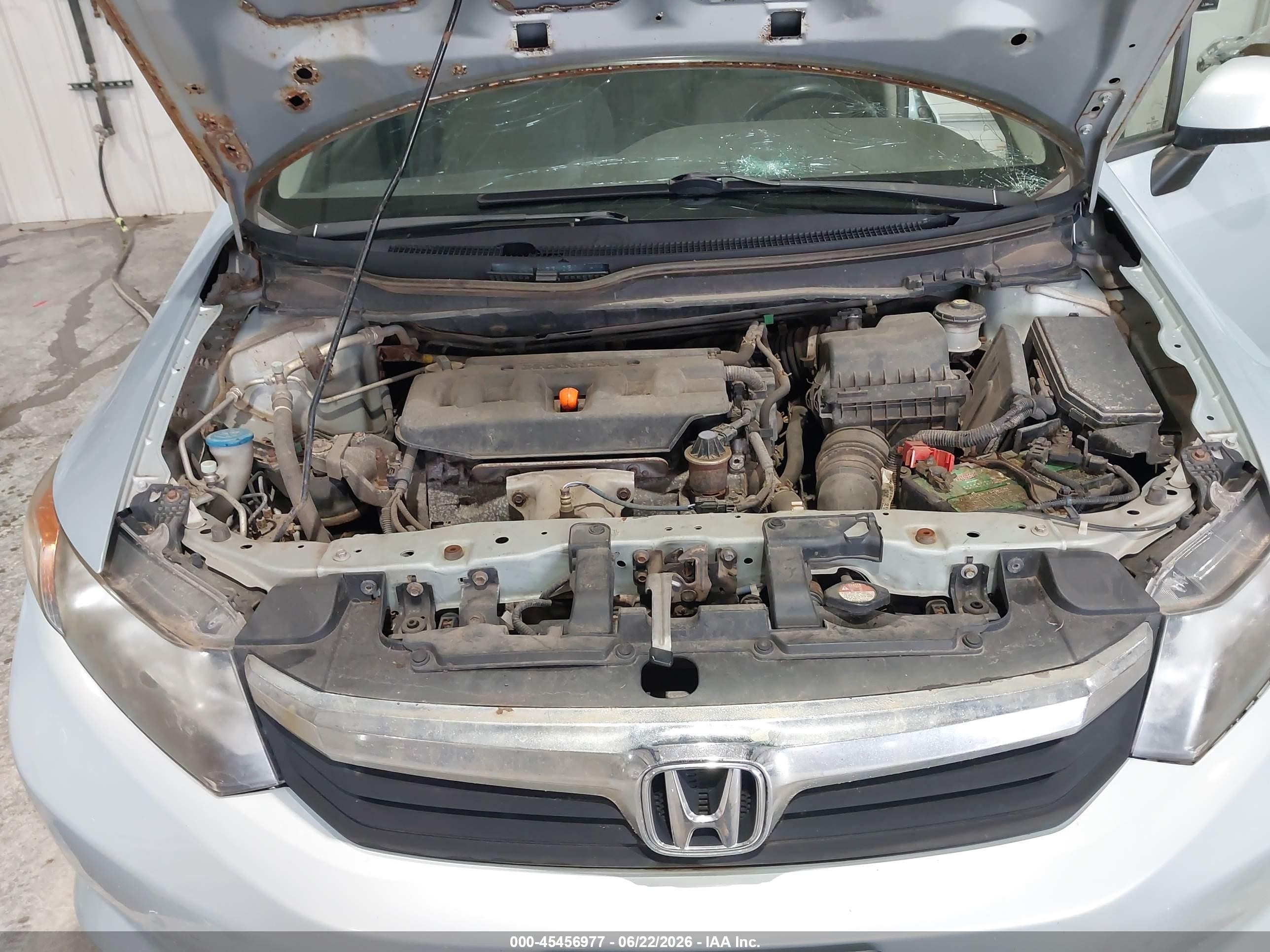 2012 Honda Civic Lx Серебряный vin: 19XFB2F5XCE007293