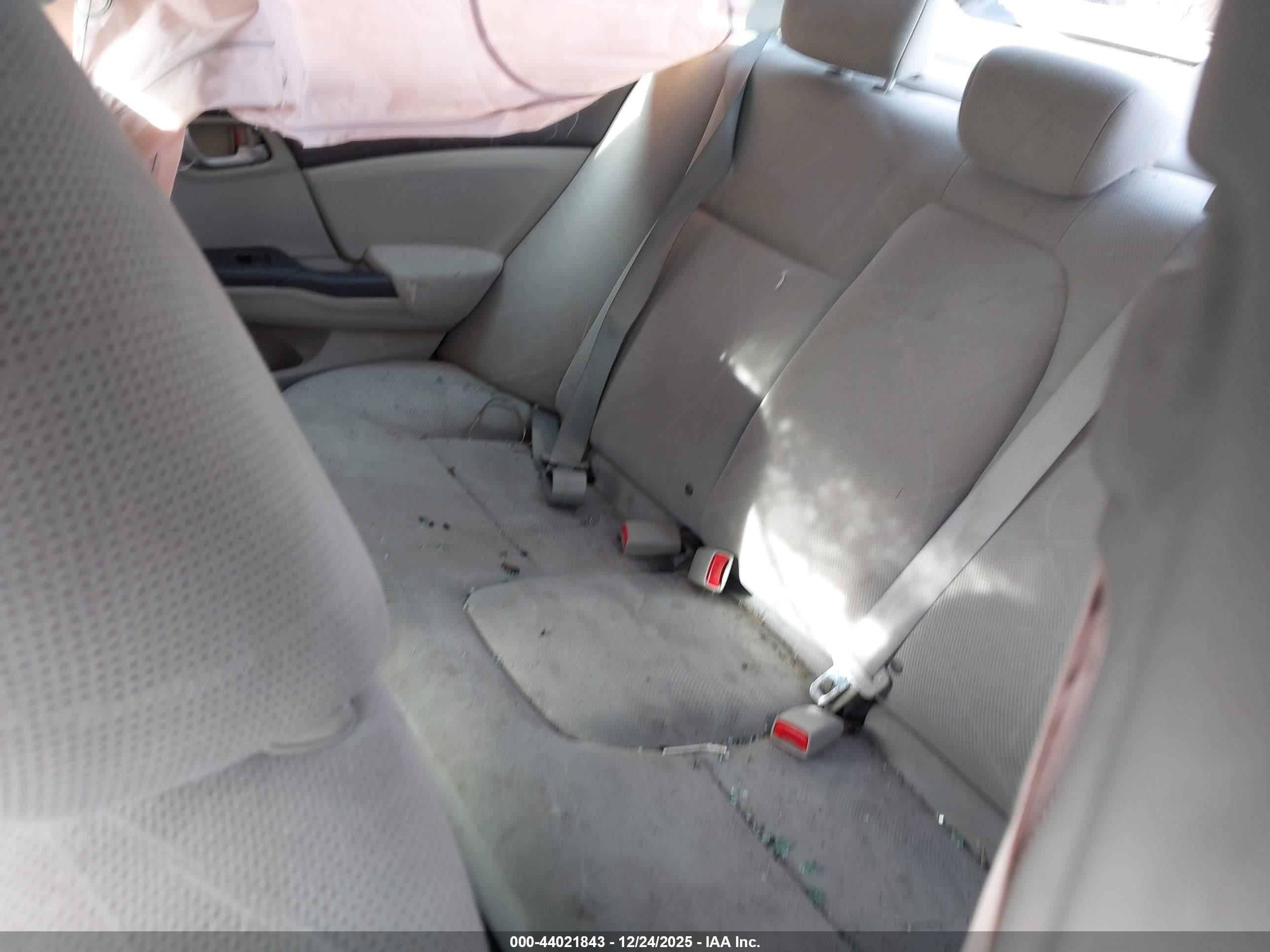 2012 Honda Civic Lx White vin: 19XFB2F5XCE016026