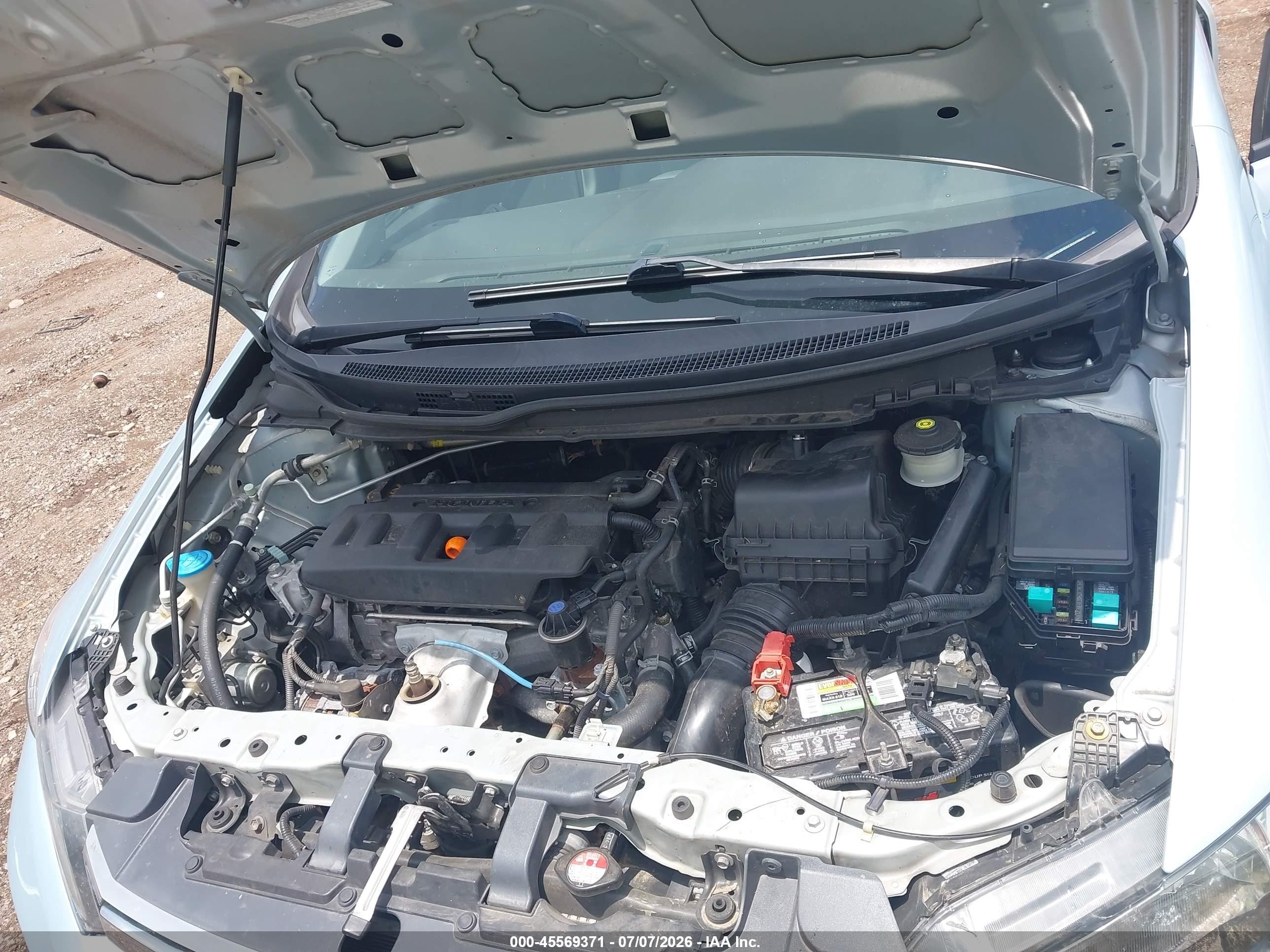 2012 Honda Civic Lx Синий vin: 19XFB2F5XCE018942