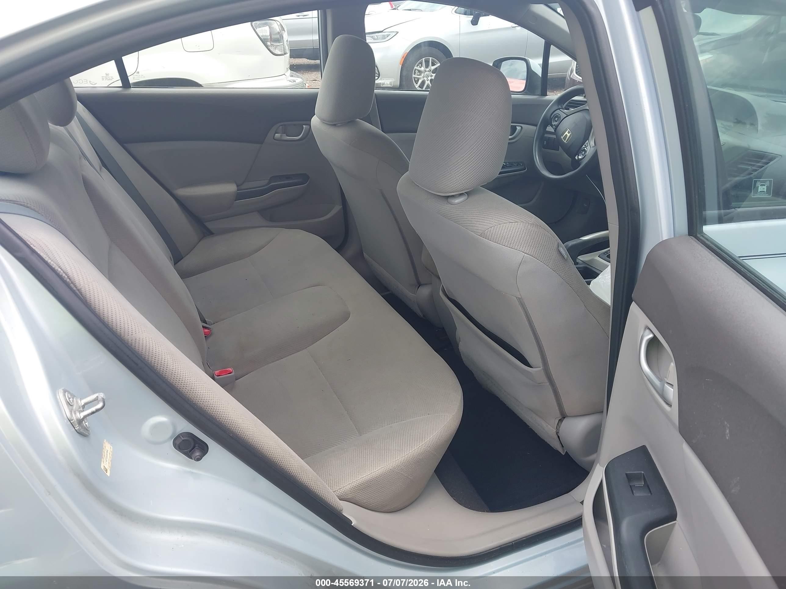 2012 Honda Civic Lx Синий vin: 19XFB2F5XCE018942