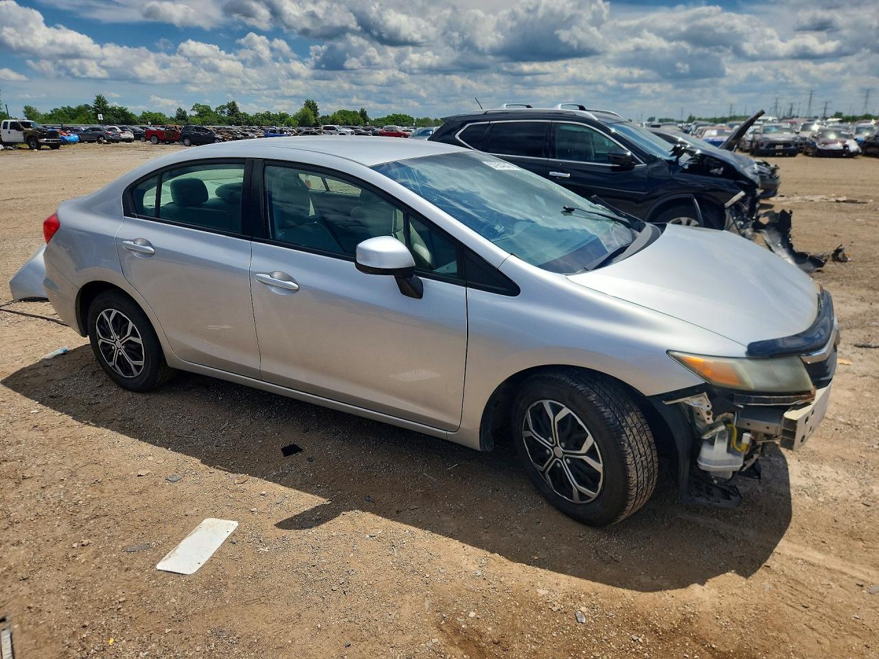 2012 Honda Civic Lx Silver vin: 19XFB2F5XCE032761