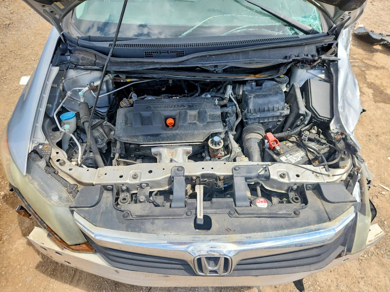 2012 Honda Civic Lx Silver vin: 19XFB2F5XCE032761