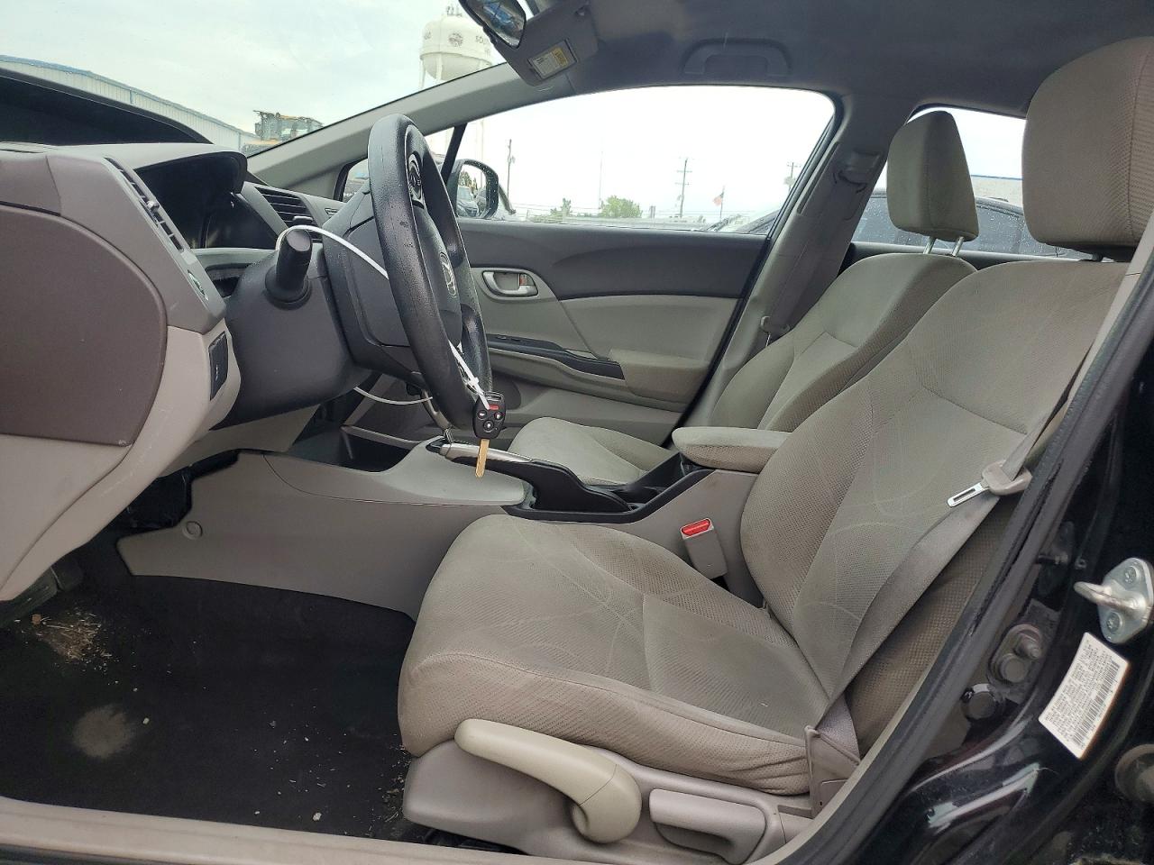 2012 Honda Civic Lx Black vin: 19XFB2F5XCE039662