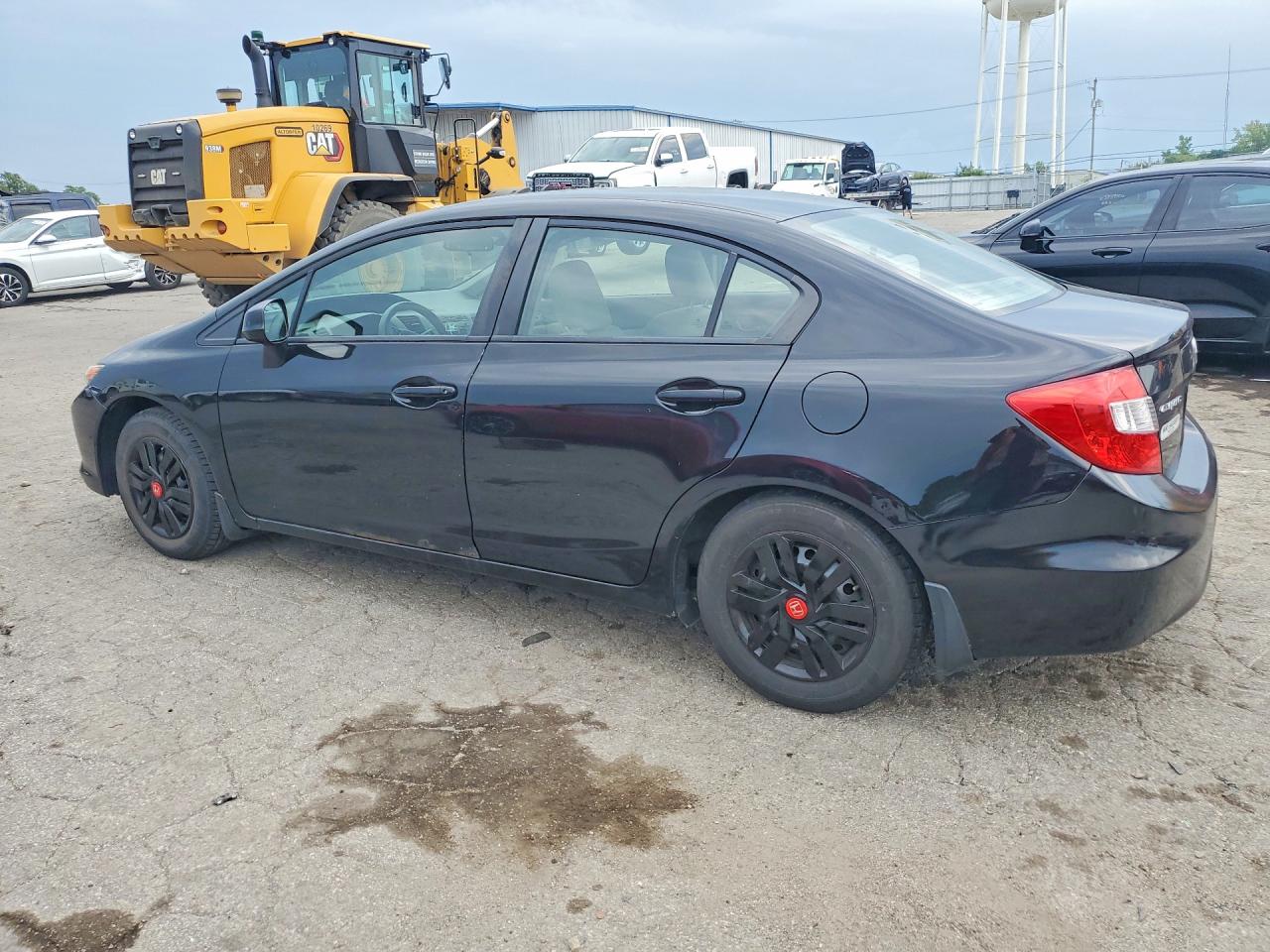2012 Honda Civic Lx Black vin: 19XFB2F5XCE039662