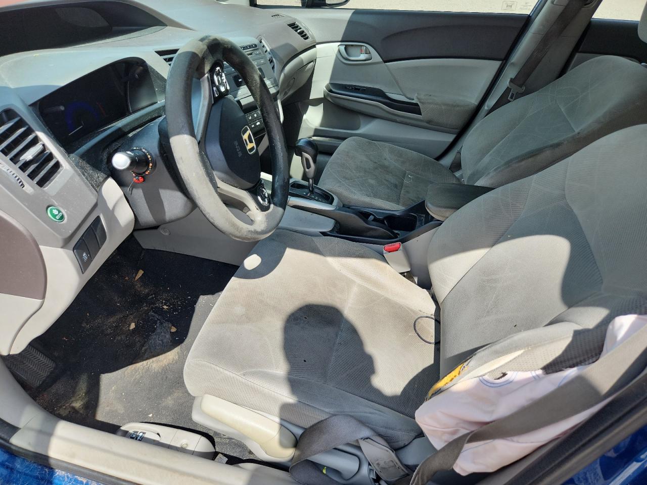 2012 Honda Civic Lx Blue vin: 19XFB2F5XCE044571