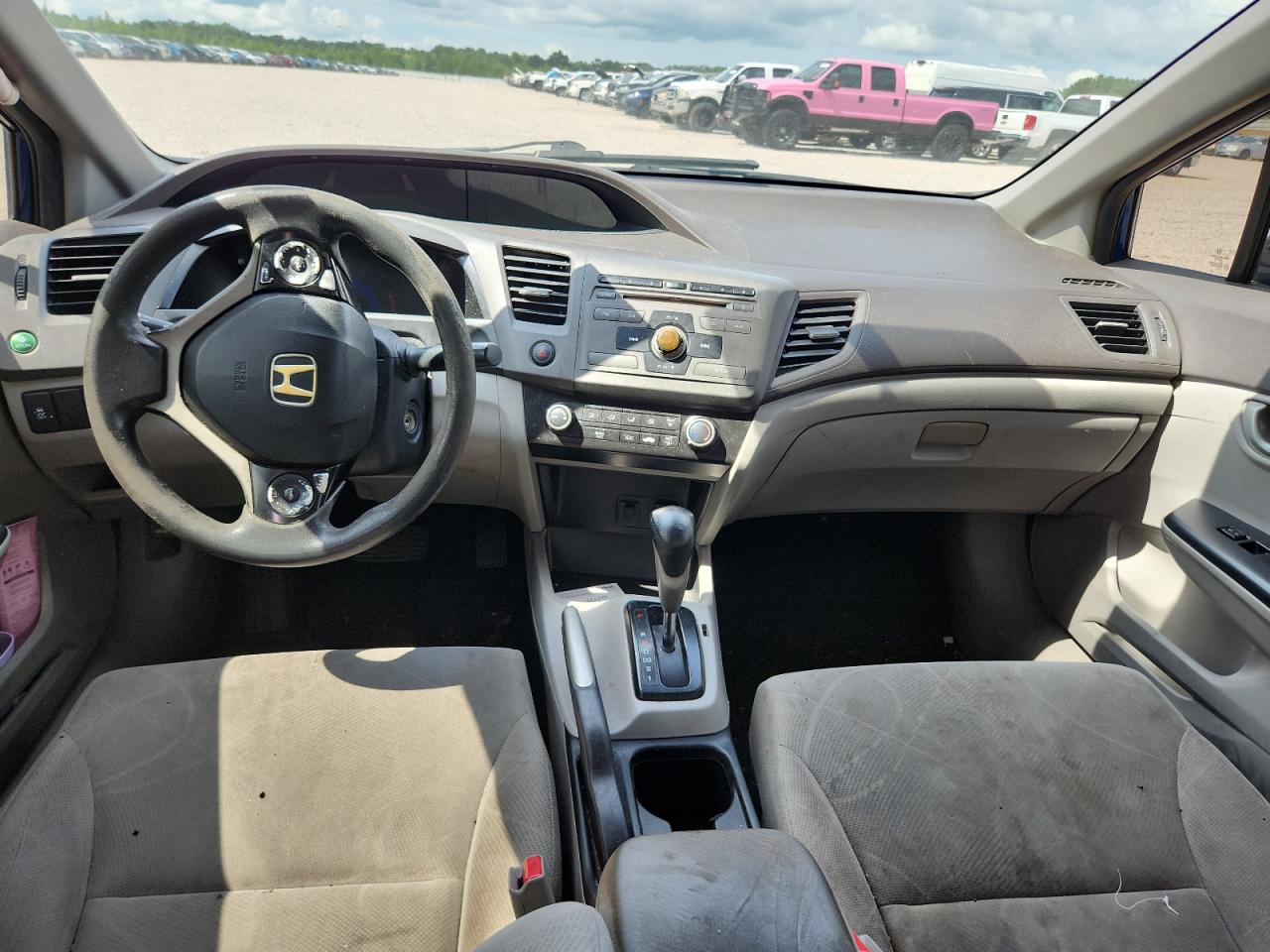 2012 Honda Civic Lx Blue vin: 19XFB2F5XCE044571
