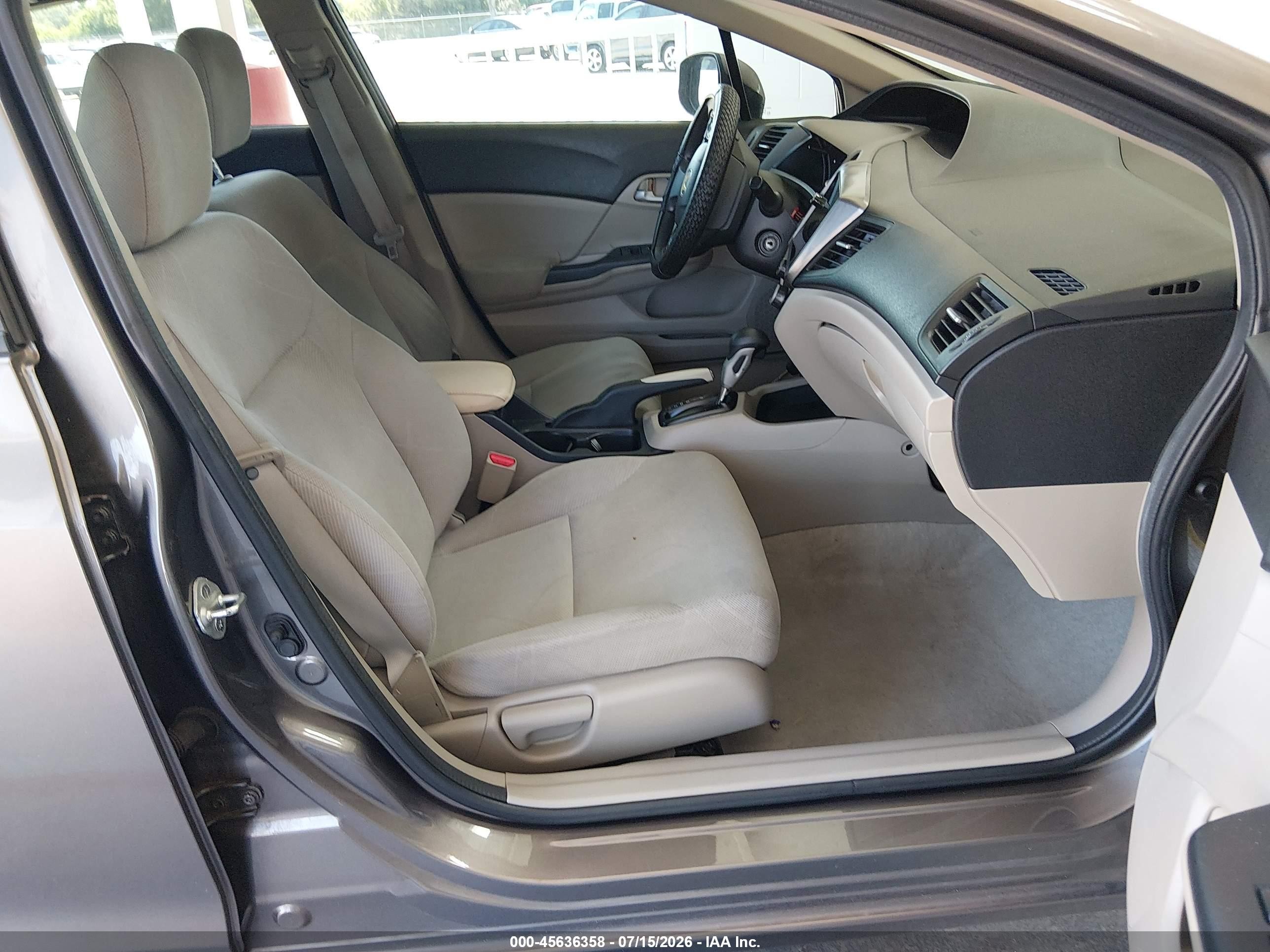 2012 Honda Civic Lx Brown vin: 19XFB2F5XCE048586