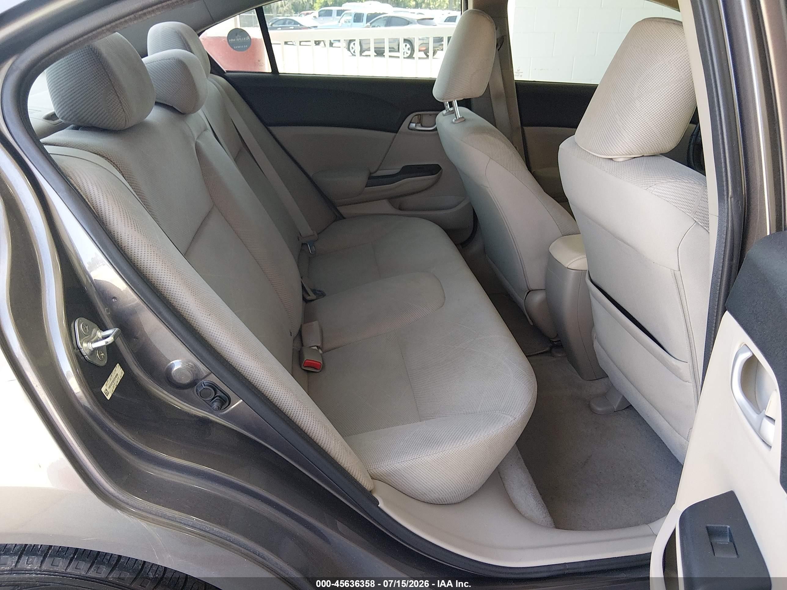 2012 Honda Civic Lx Brown vin: 19XFB2F5XCE048586