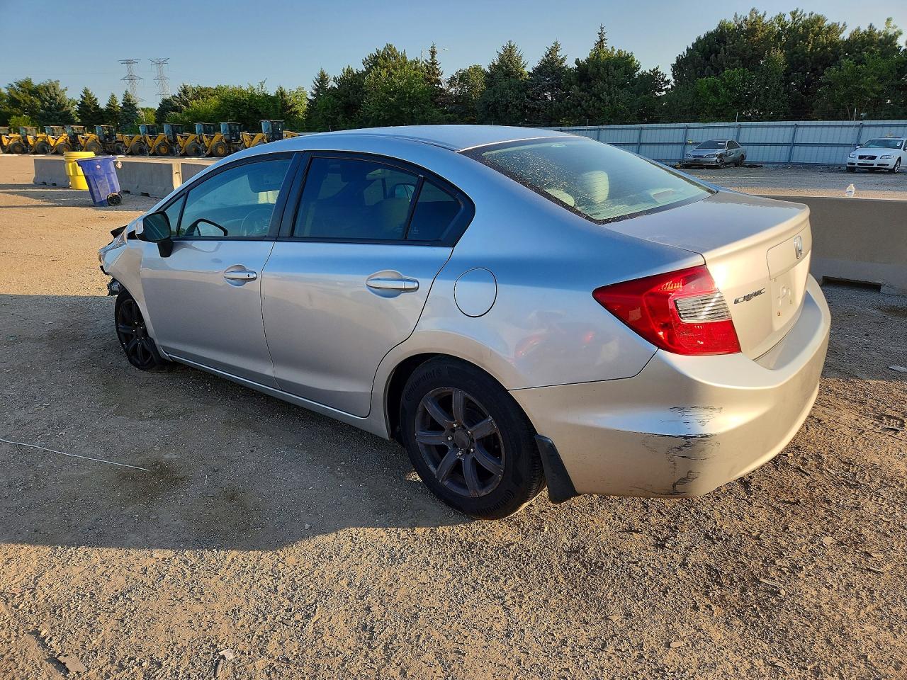 2012 Honda Civic Lx Silver vin: 19XFB2F5XCE055523