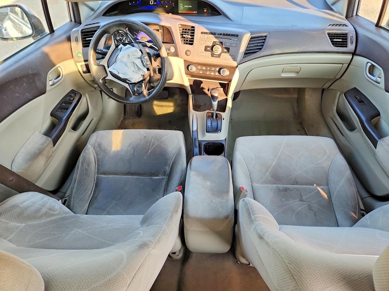 2012 Honda Civic Lx Silver vin: 19XFB2F5XCE055523