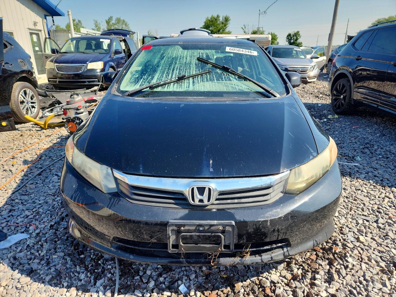 2012 Honda Civic Lx Black vin: 19XFB2F5XCE062858