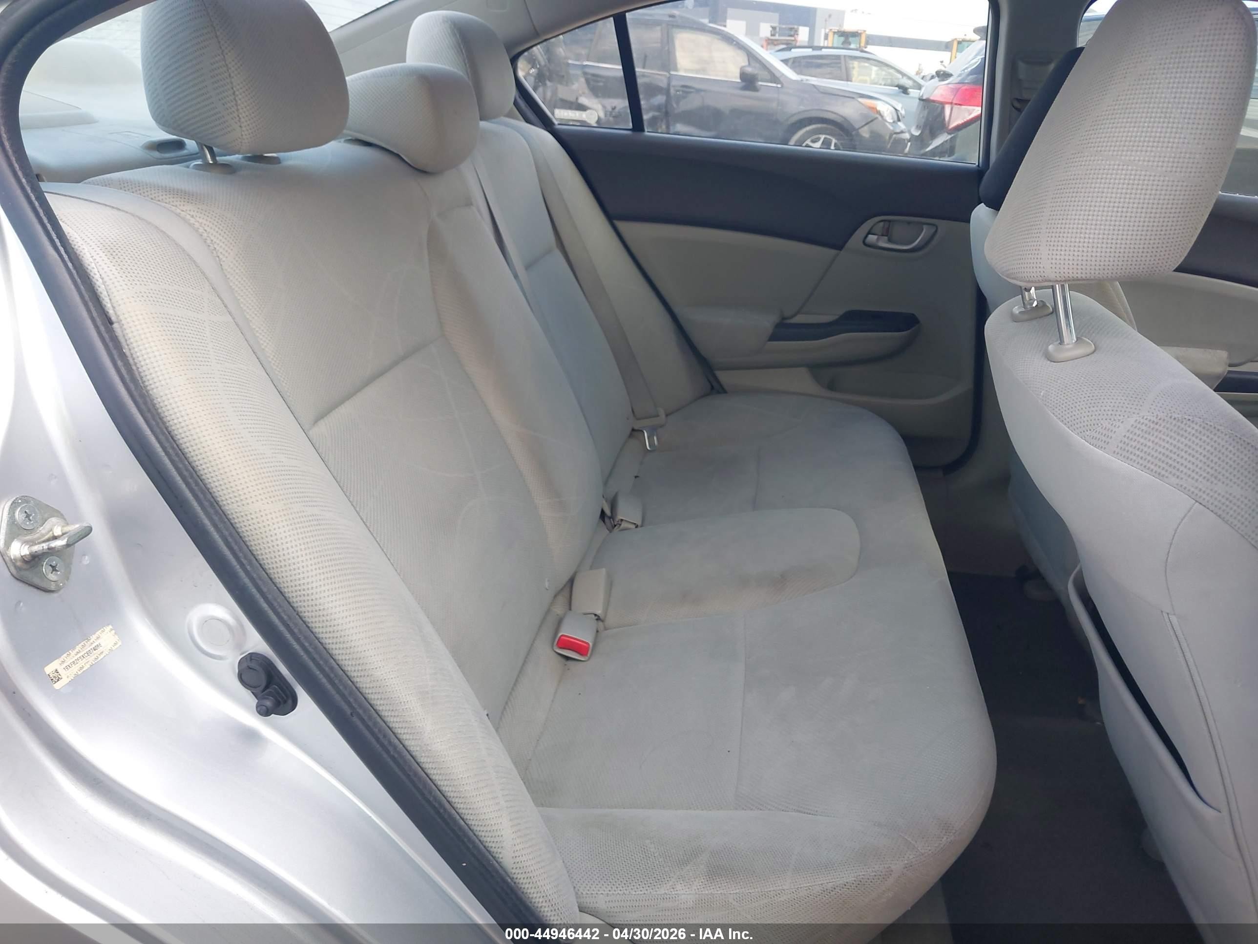 2012 Honda Civic Lx Silver vin: 19XFB2F5XCE074086