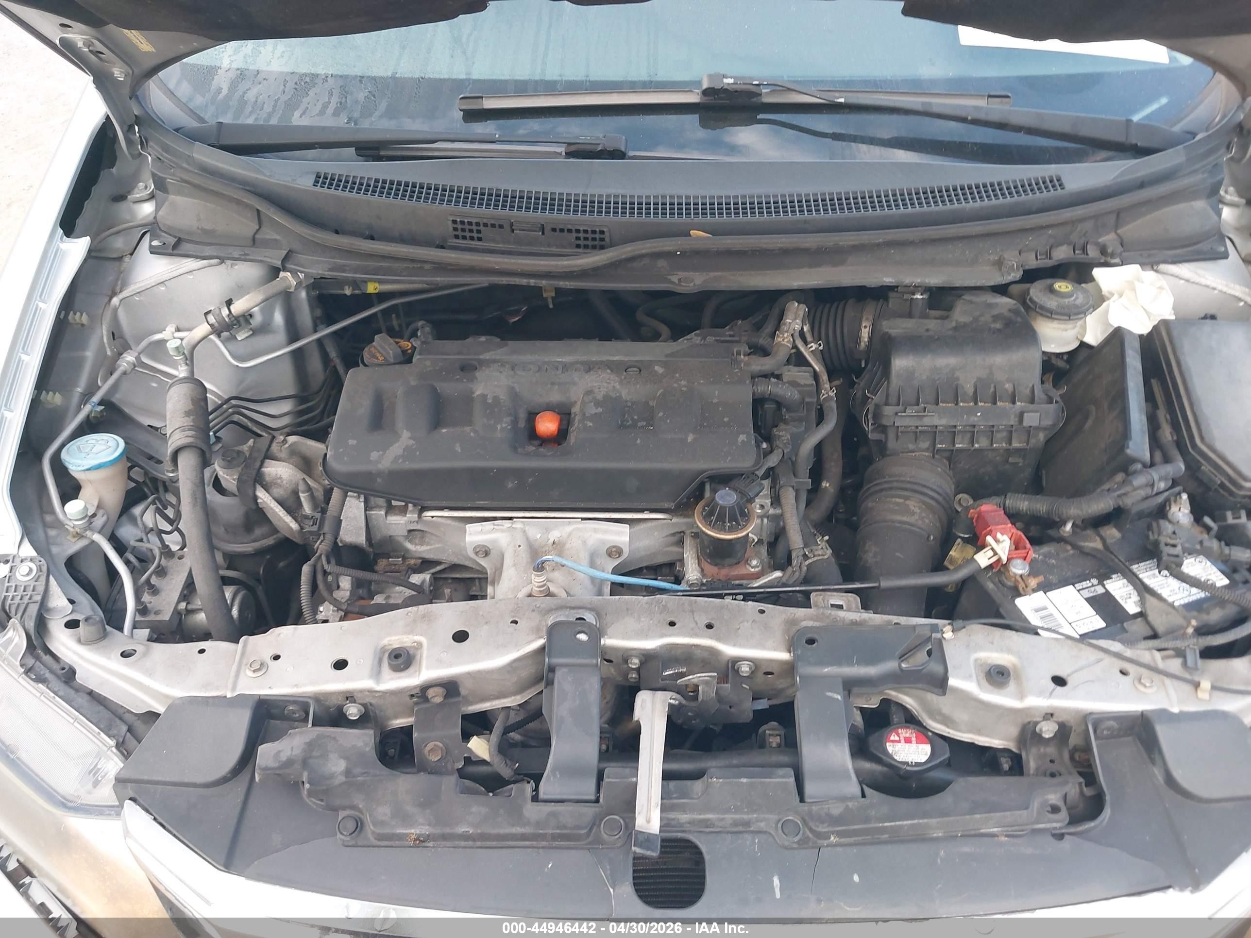 2012 Honda Civic Lx Silver vin: 19XFB2F5XCE074086