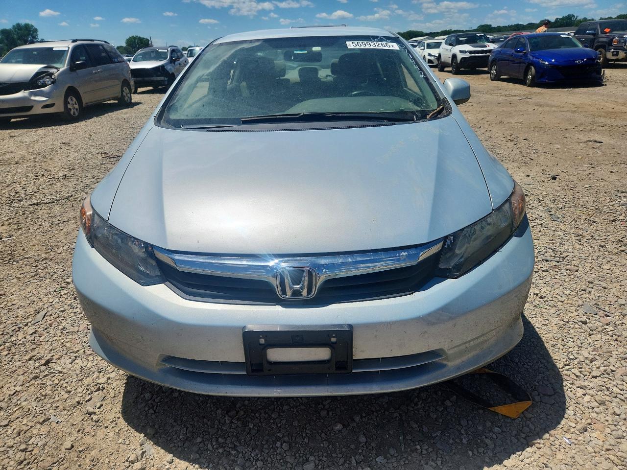 2012 Honda Civic Lx Синий vin: 19XFB2F5XCE077442