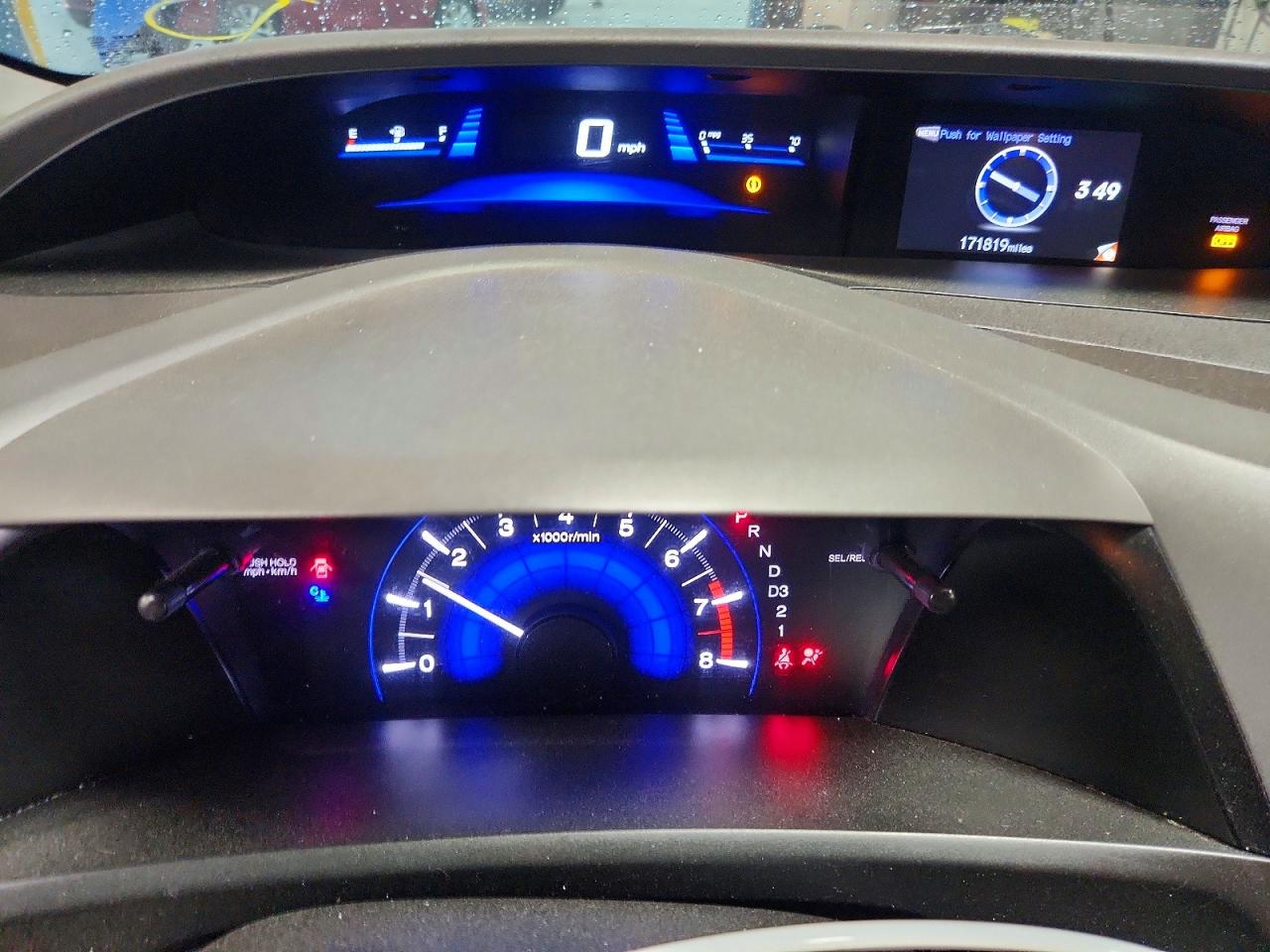 2012 Honda Civic Lx Blue vin: 19XFB2F5XCE081572