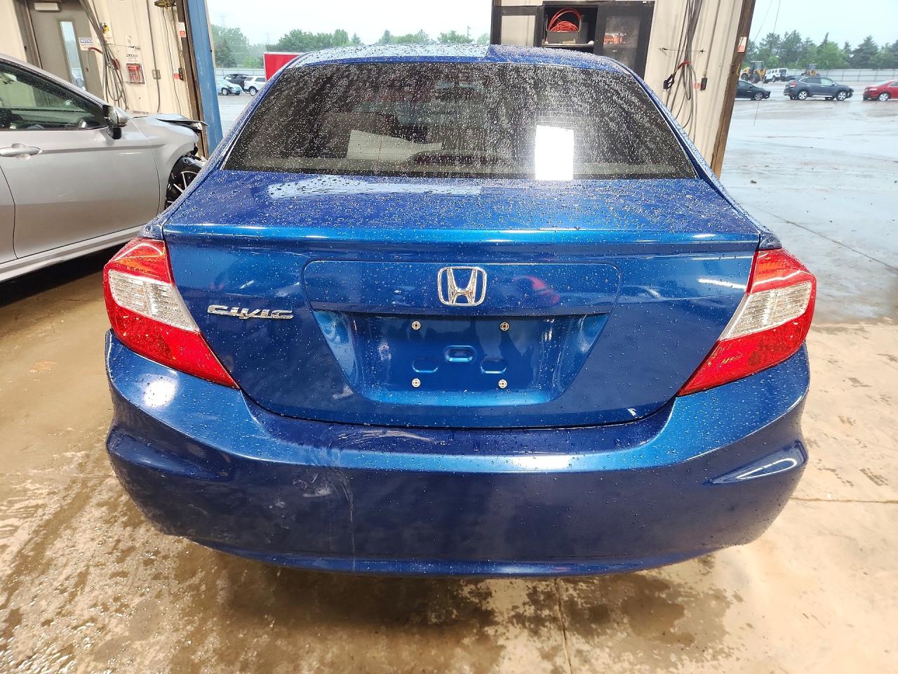 2012 Honda Civic Lx Blue vin: 19XFB2F5XCE081572