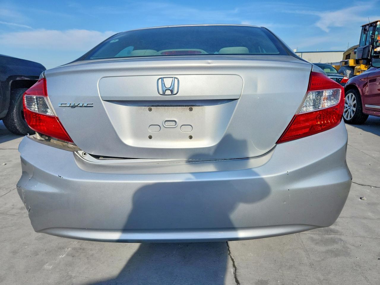 2012 Honda Civic Silver vin: 19XFB2F5XCE085816