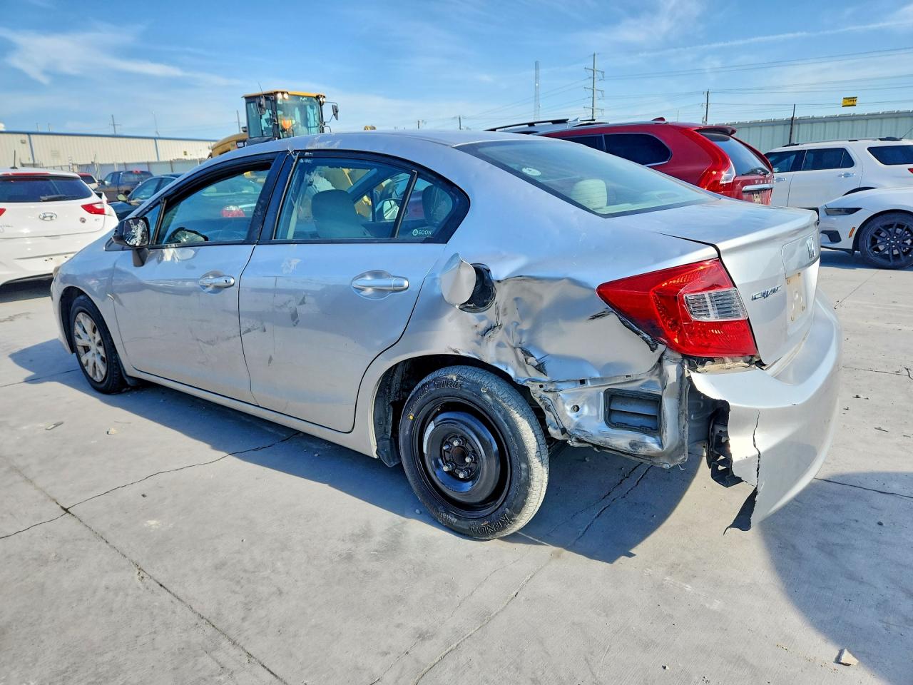 2012 Honda Civic Silver vin: 19XFB2F5XCE085816