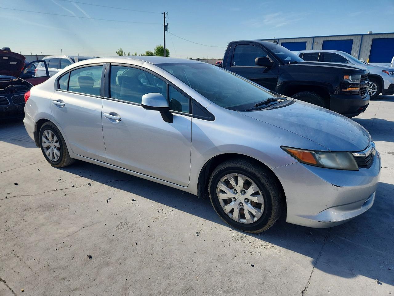 2012 Honda Civic Silver vin: 19XFB2F5XCE085816