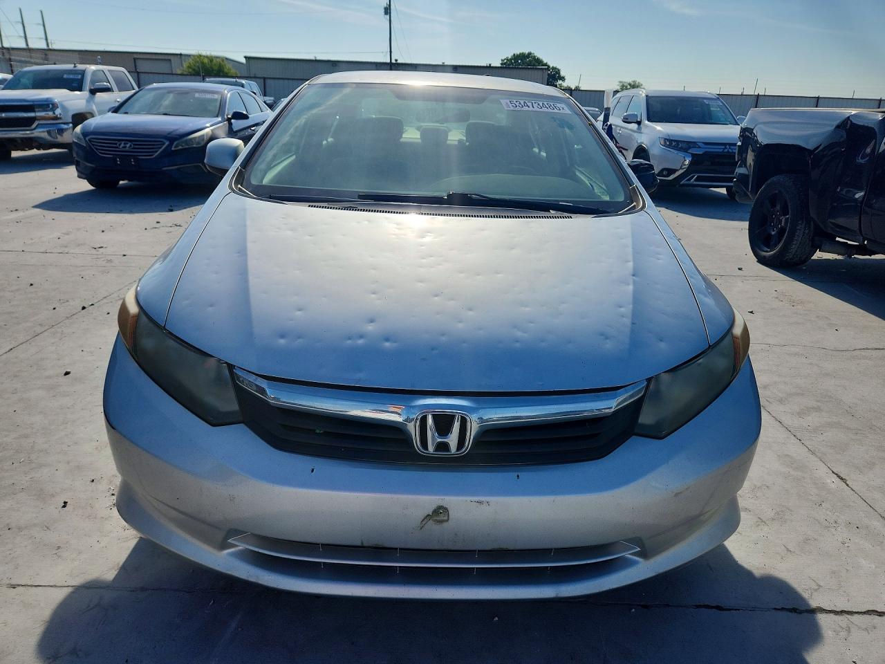 2012 Honda Civic Silver vin: 19XFB2F5XCE085816