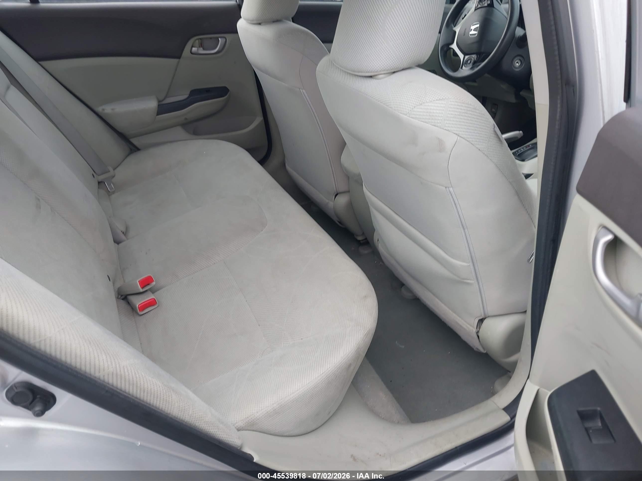 2012 Honda Civic Lx Silver vin: 19XFB2F5XCE088456