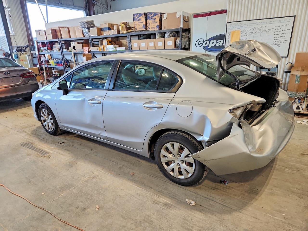 2012 Honda Civic Lx Silver vin: 19XFB2F5XCE091017