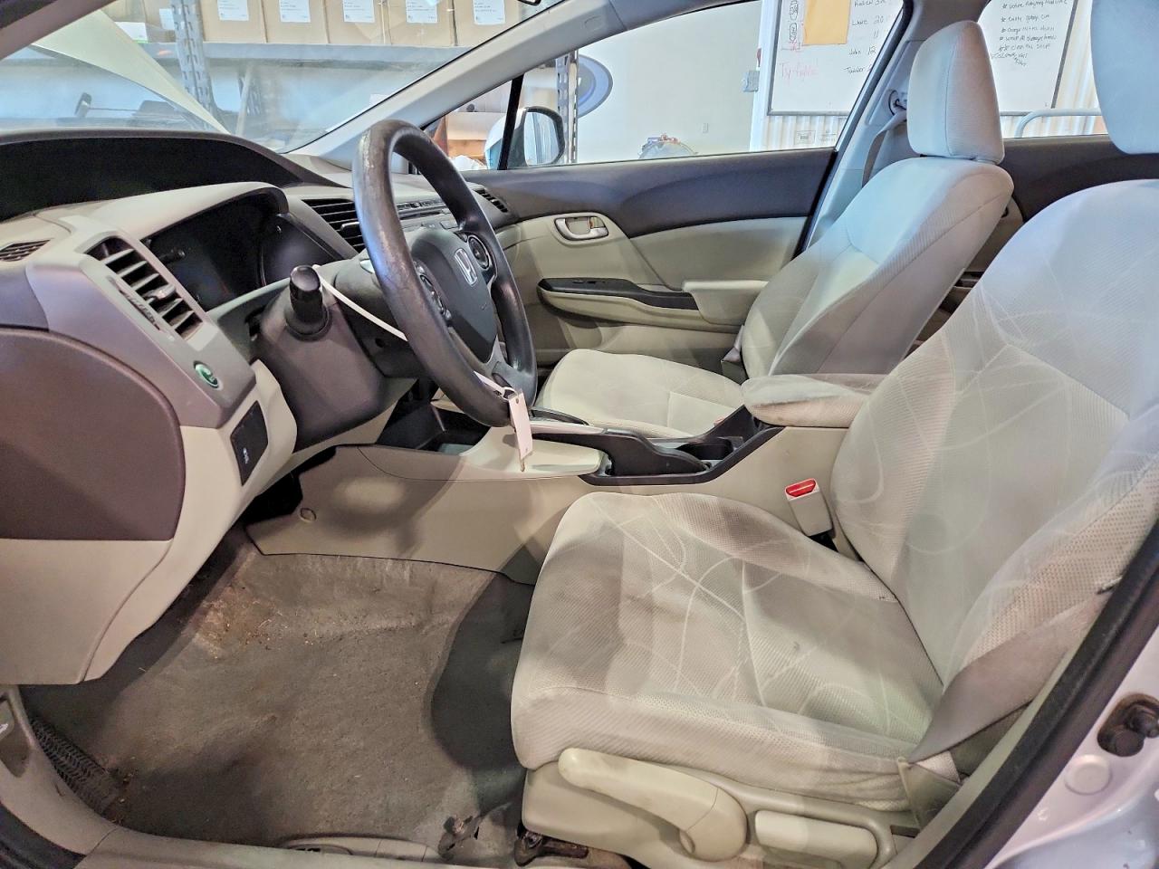 2012 Honda Civic Lx Silver vin: 19XFB2F5XCE091017