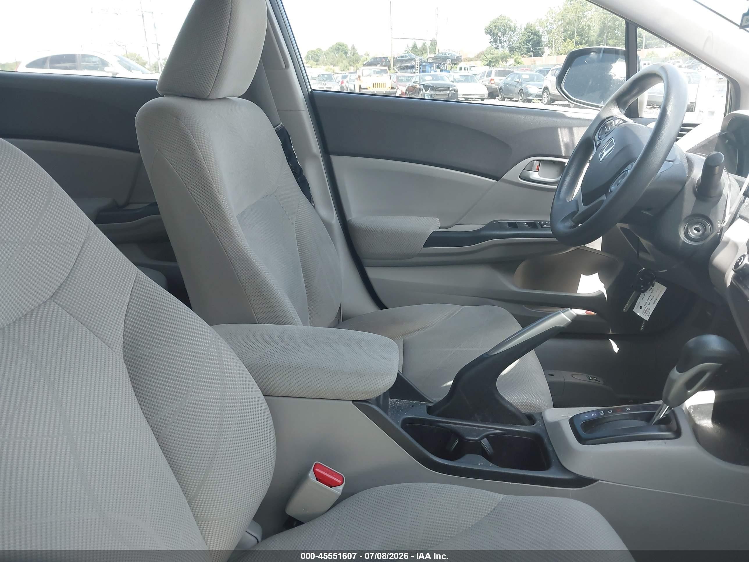 2012 Honda Civic Lx Серый vin: 19XFB2F5XCE302944