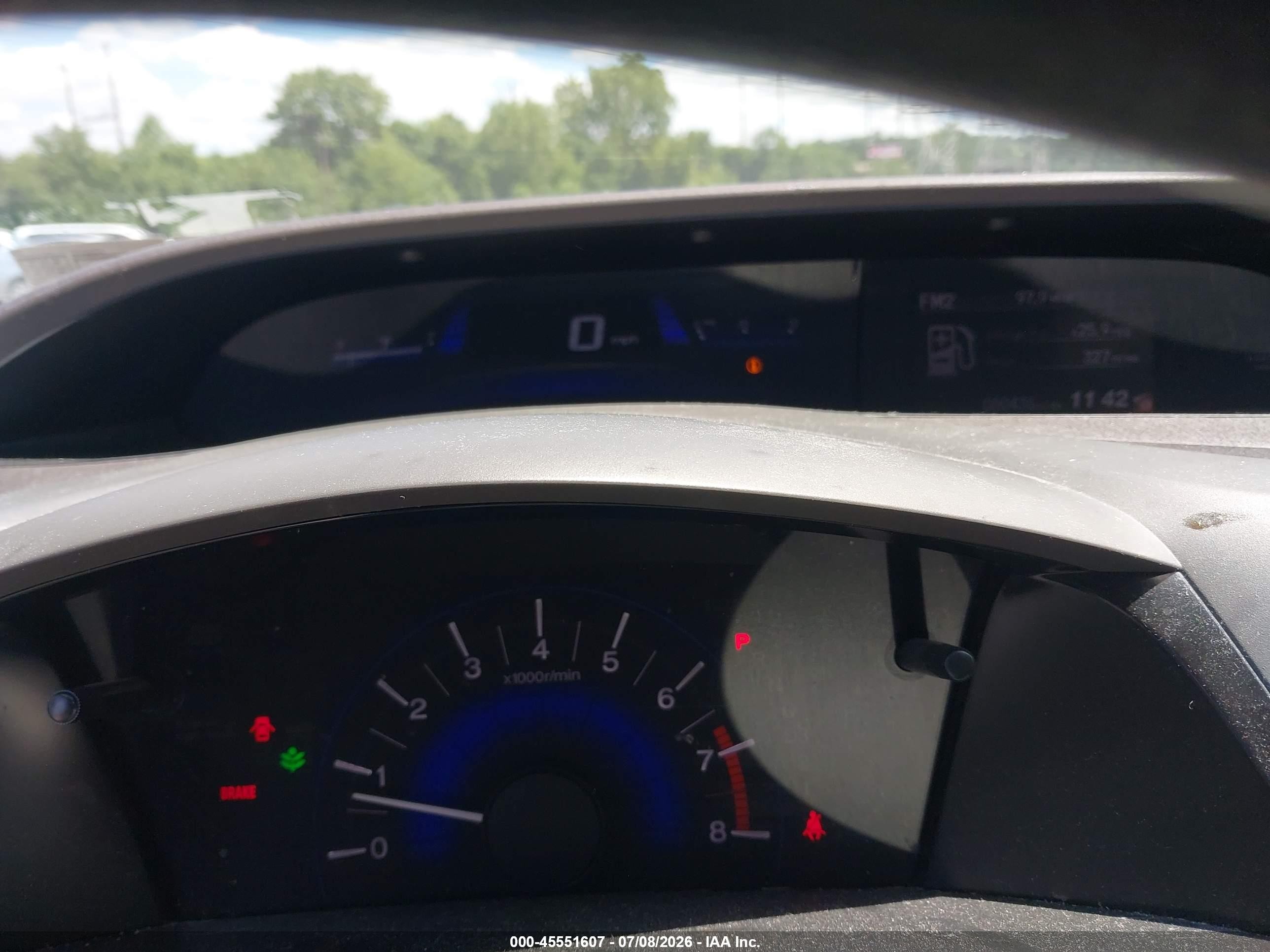 2012 Honda Civic Lx Серый vin: 19XFB2F5XCE302944
