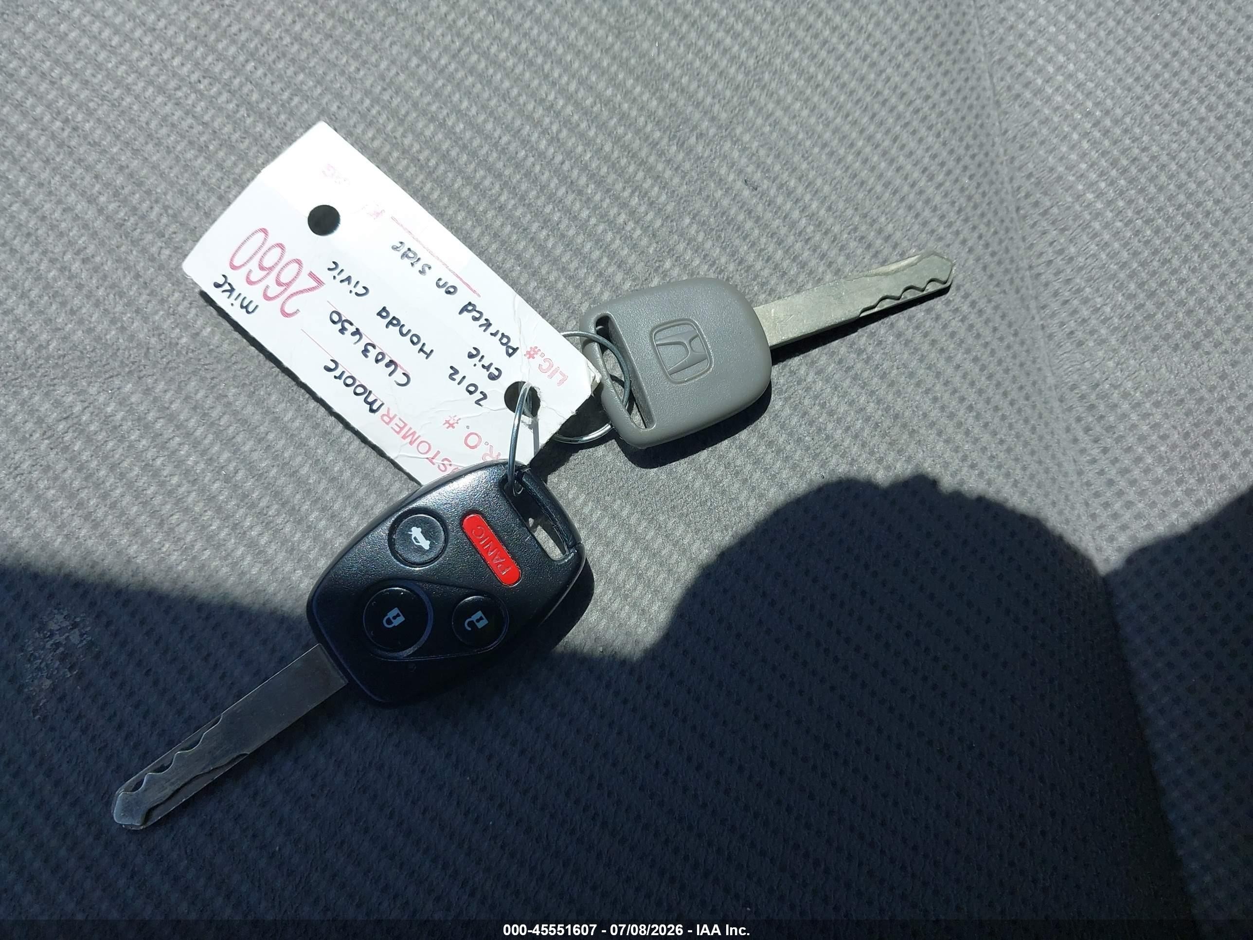 2012 Honda Civic Lx Серый vin: 19XFB2F5XCE302944