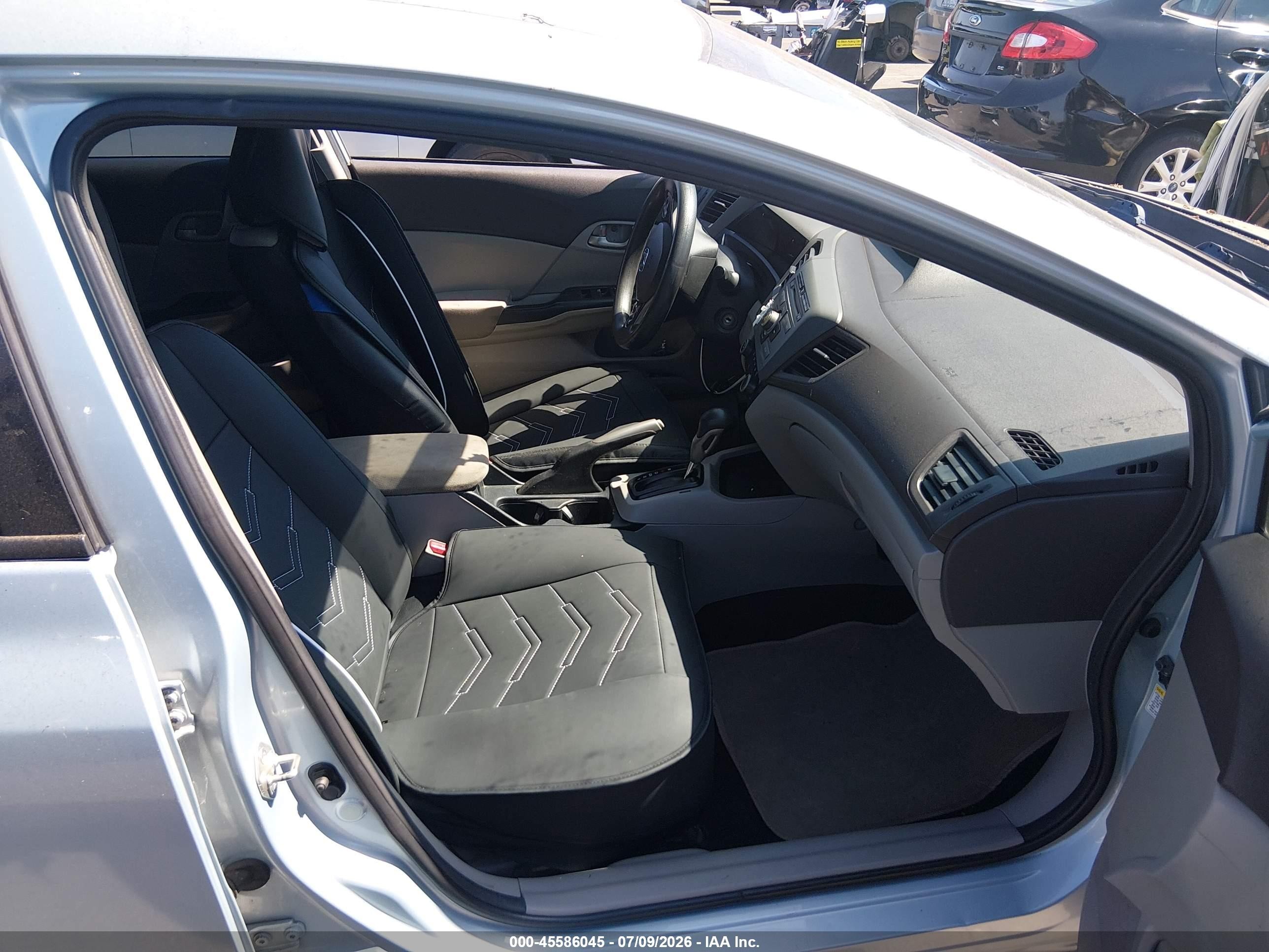 2012 Honda Civic Lx Light Blue vin: 19XFB2F5XCE307500