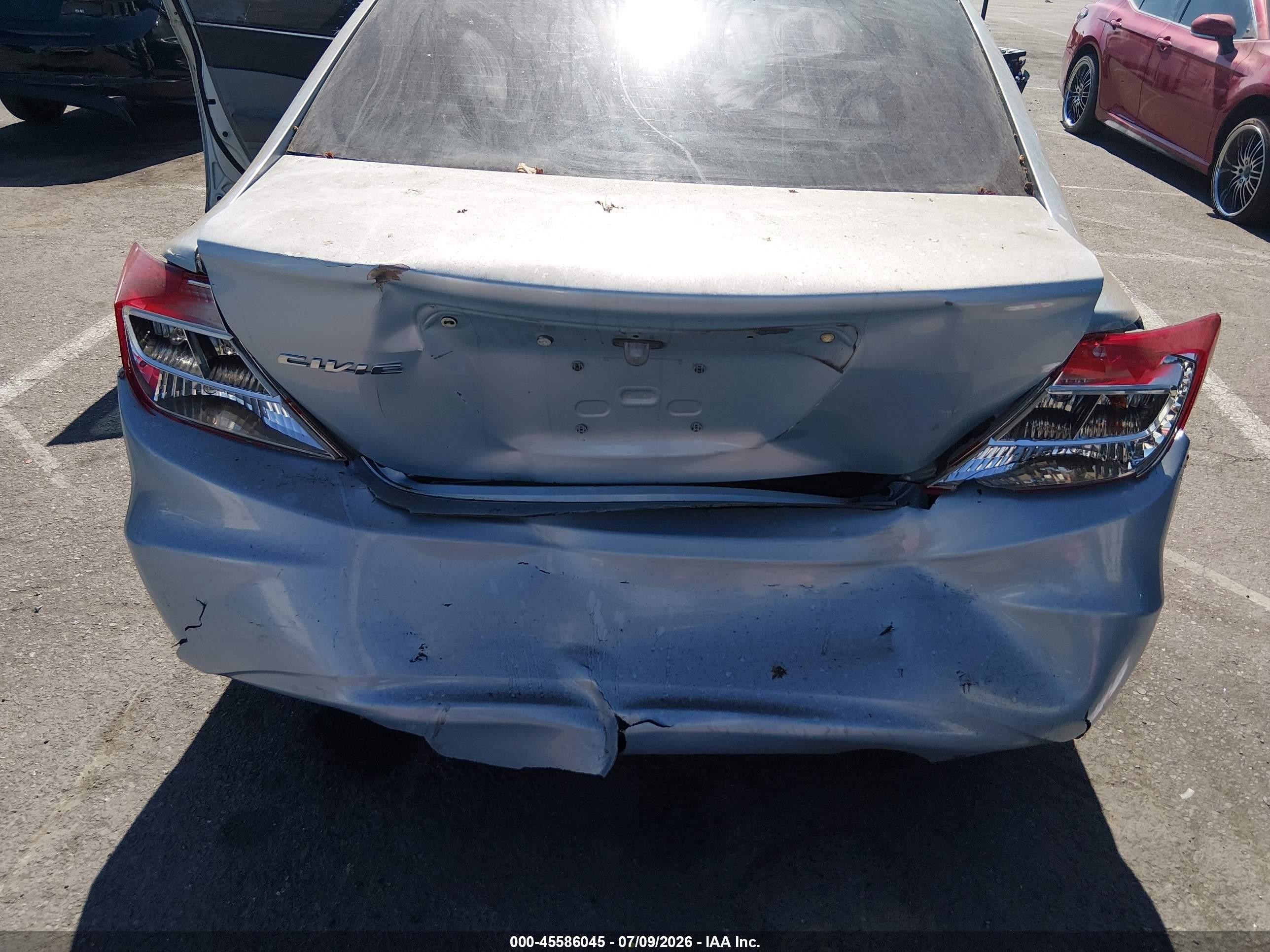 2012 Honda Civic Lx Light Blue vin: 19XFB2F5XCE307500