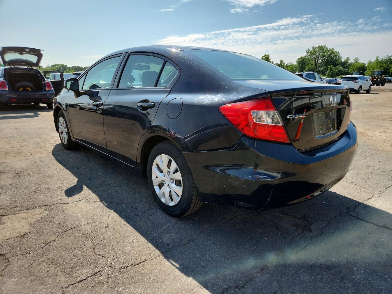 2012 Honda Civic Lx Черный vin: 19XFB2F5XCE308713